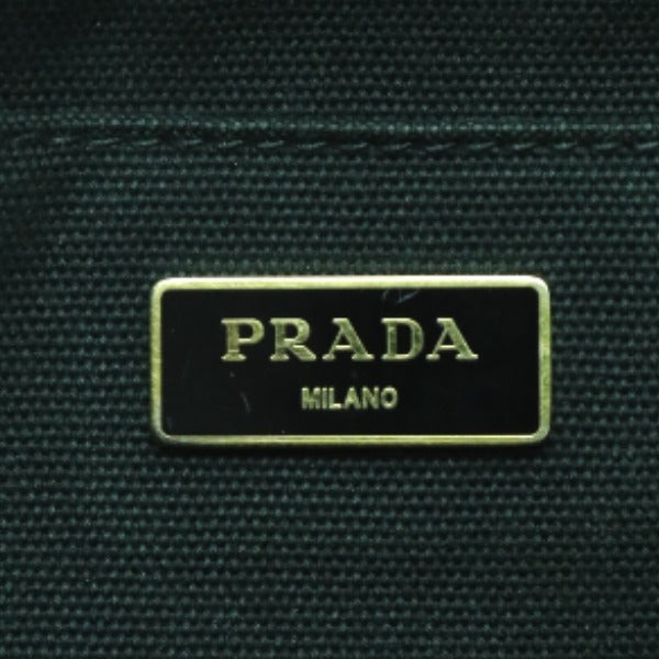 PRADA Tote Bag 1BG439 denim black Tote Bag Canapa mini Women Used