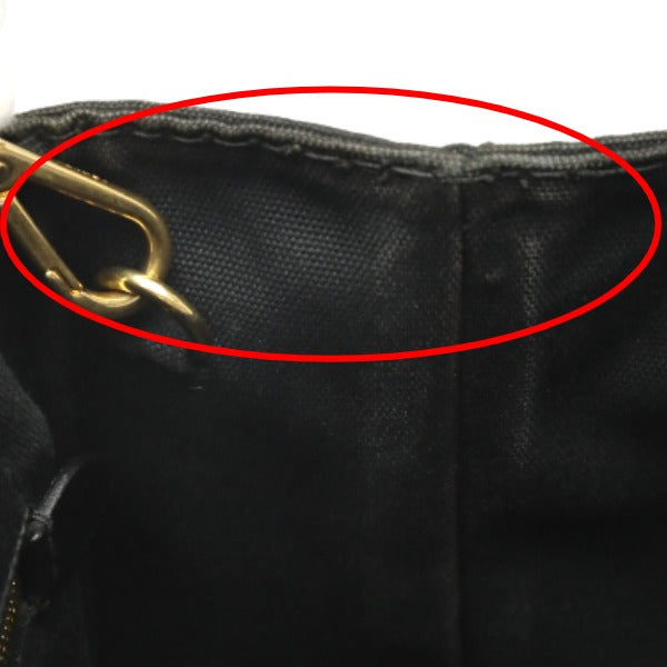 PRADA Tote Bag 1BG439 denim black Tote Bag Canapa mini Women Used