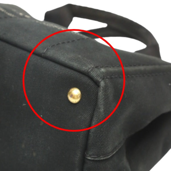 PRADA Tote Bag 1BG439 denim black Tote Bag Canapa mini Women Used
