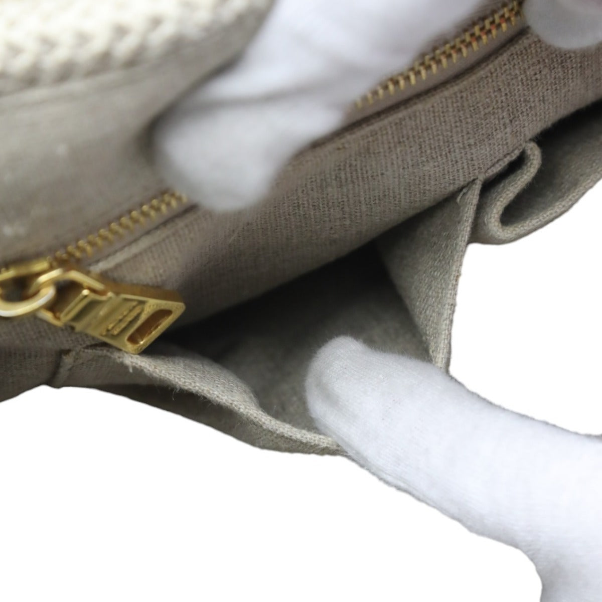 PRADA Tote Bag canvas beige 2WAY bag canvas Canapa Women Used