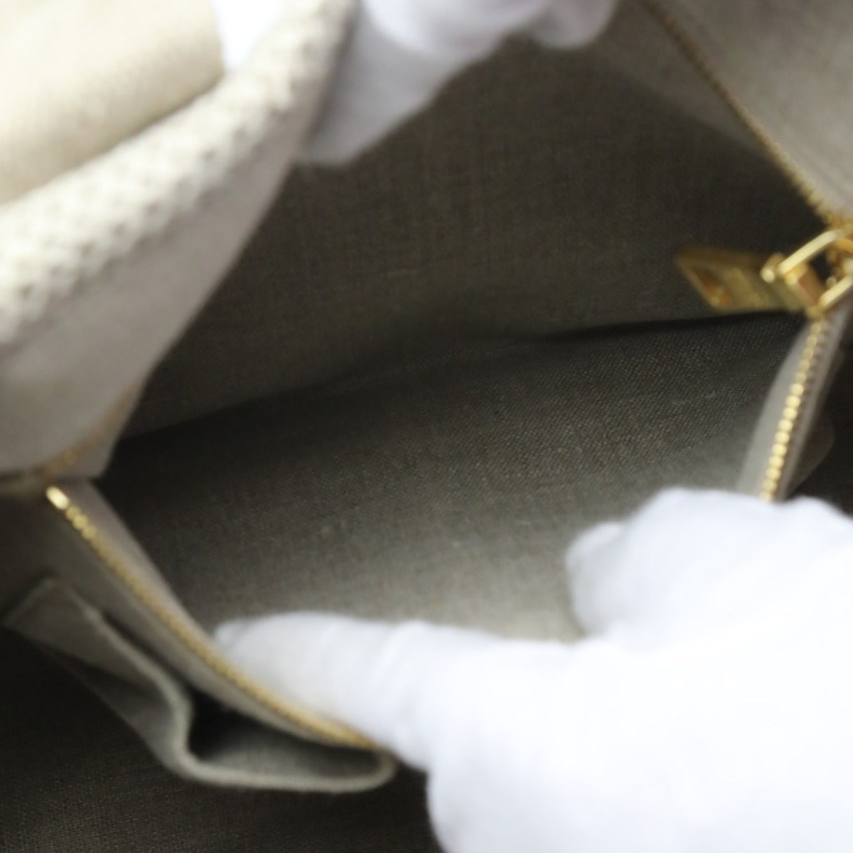 PRADA Tote Bag canvas beige 2WAY bag canvas Canapa Women Used
