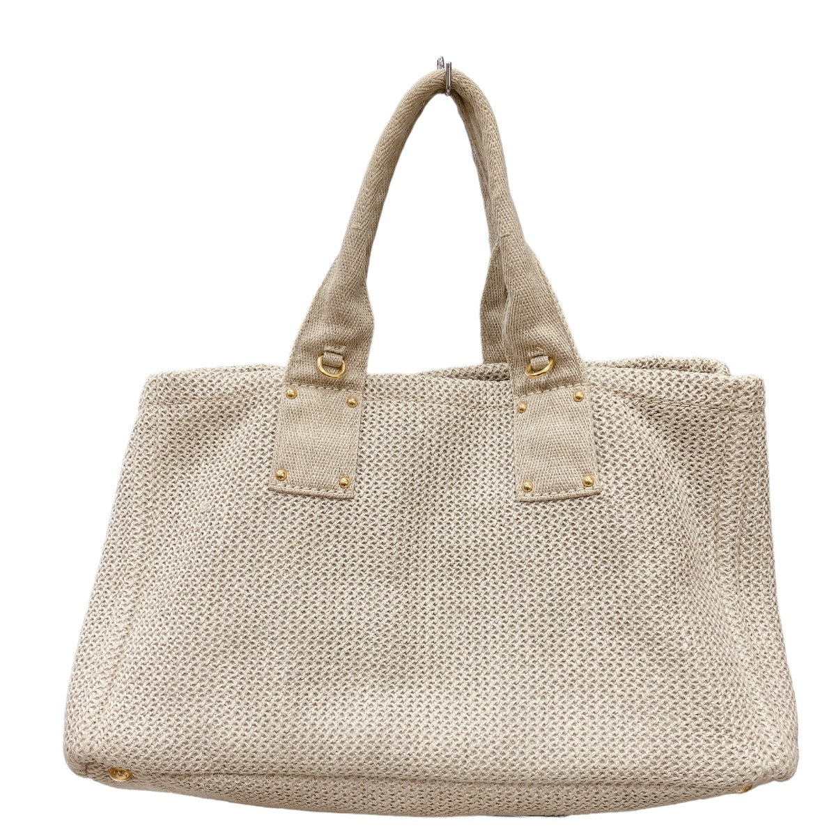 PRADA Tote Bag canvas beige 2WAY bag canvas Canapa Women Used