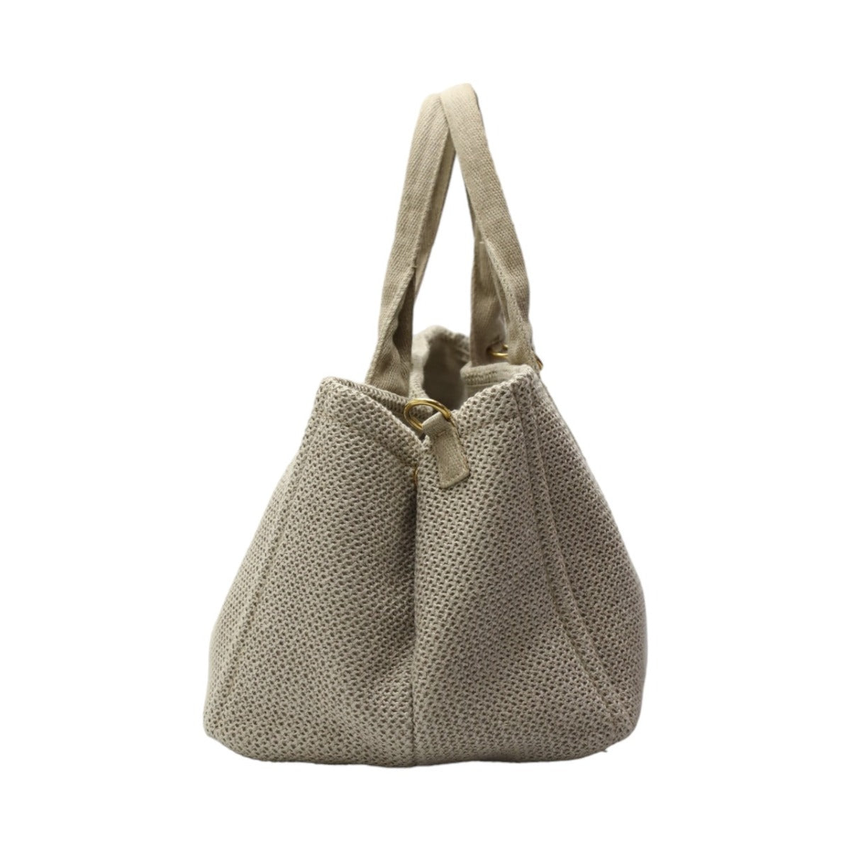 PRADA Tote Bag canvas beige 2WAY bag canvas Canapa Women Used