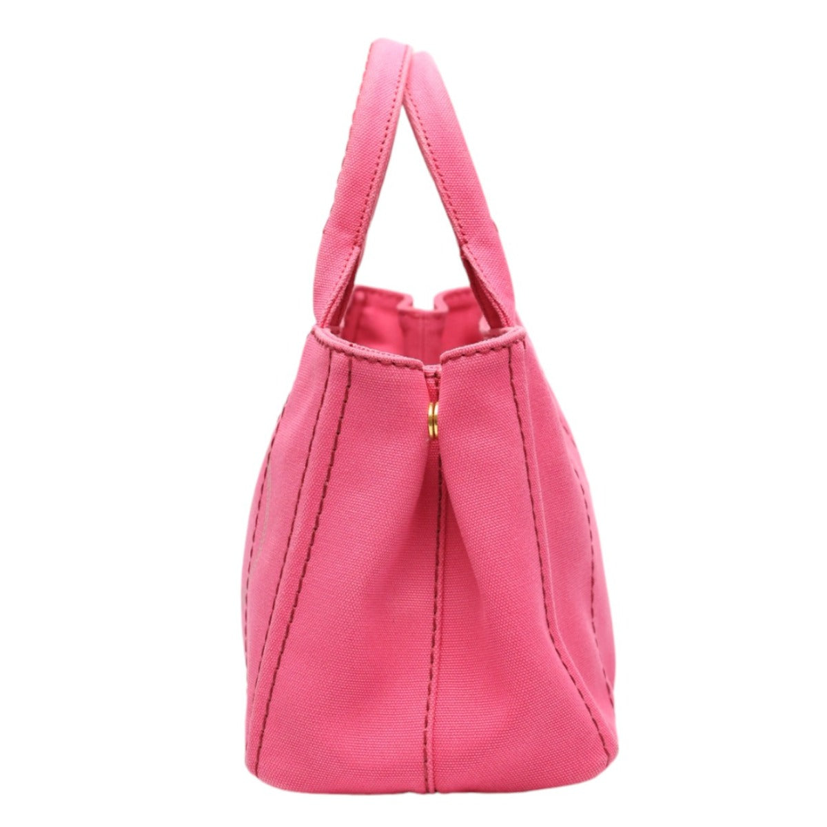 PRADA Tote Bag 1BG439 denim Fusha pink 2 way bag Canapa Women Used