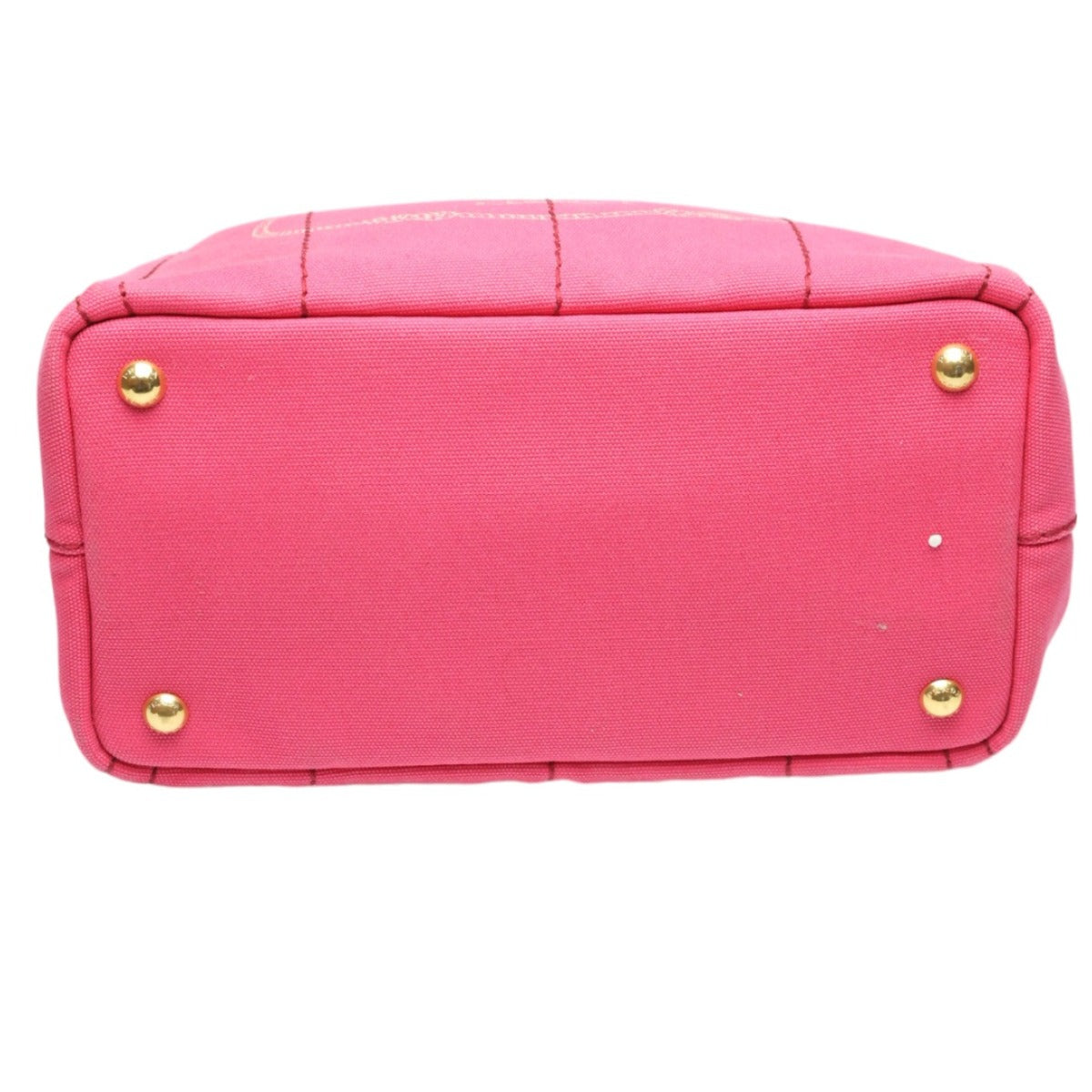 PRADA Tote Bag 1BG439 denim Fusha pink 2 way bag Canapa Women Used