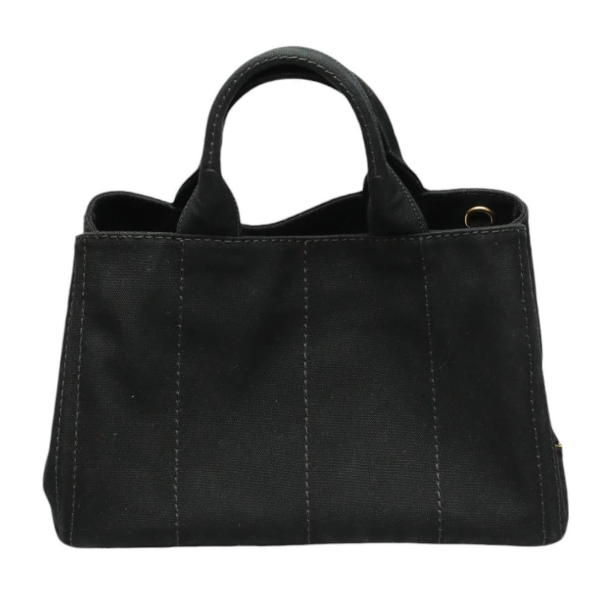 PRADA Tote Bag 1BG642 canvas black 2WAY bag Shoulder Bag Kanapa GM Women Used