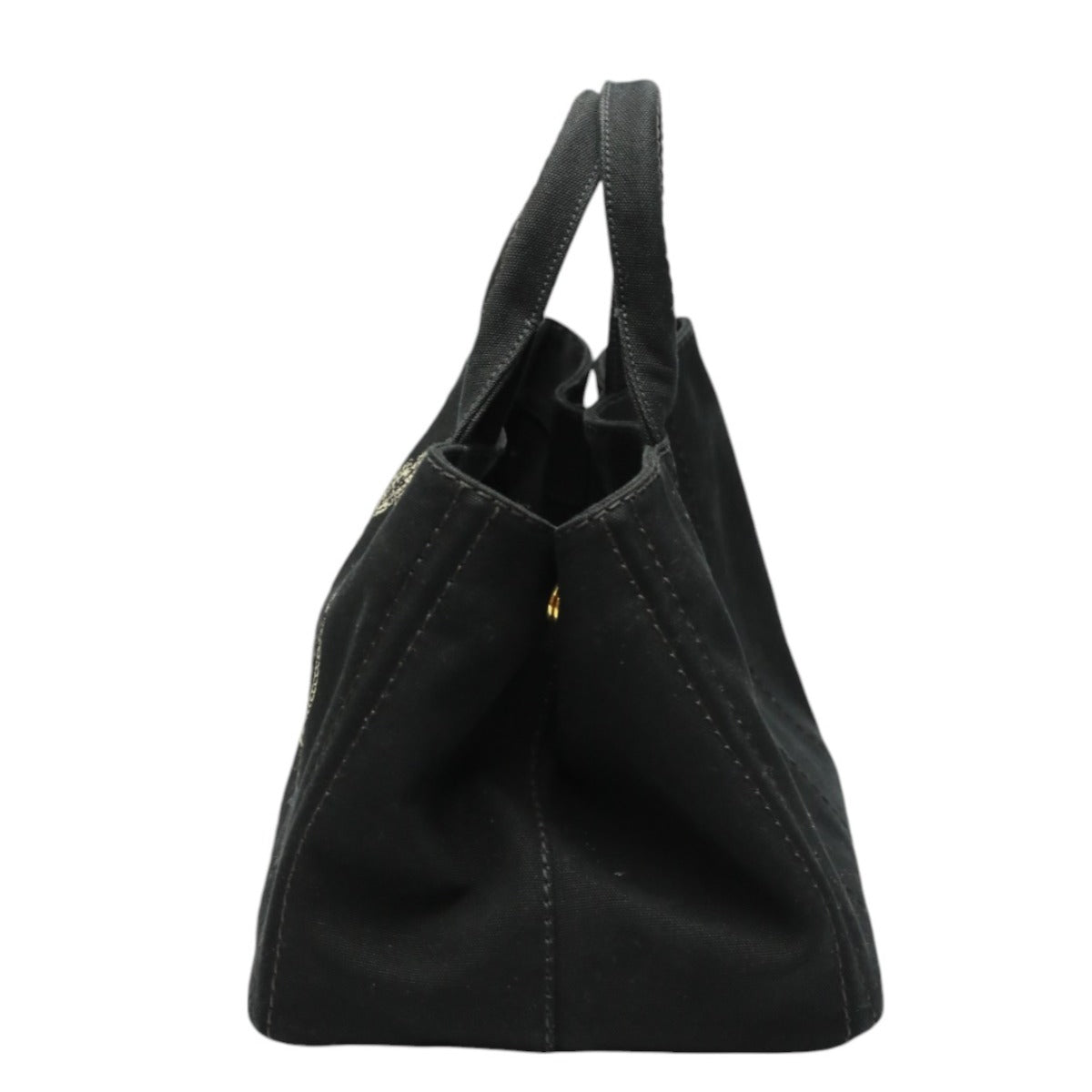 PRADA Tote Bag 1BG642 canvas black 2WAY bag Shoulder Bag Kanapa GM Women Used