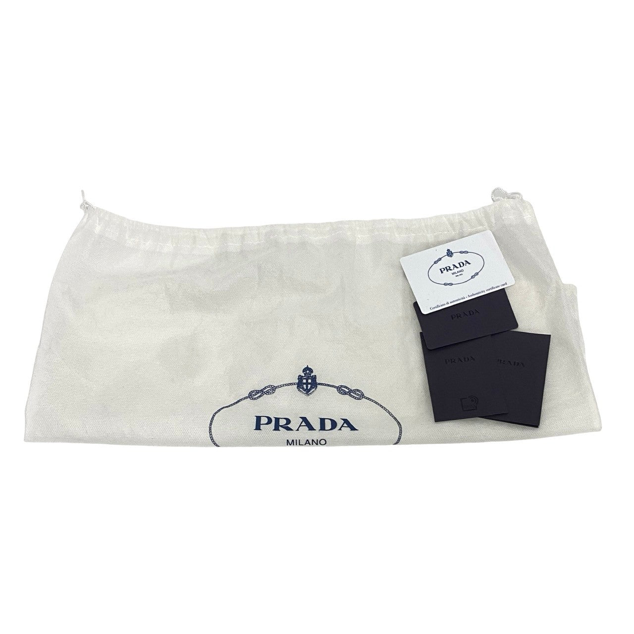 PRADA Shoulder Bag leather black duet