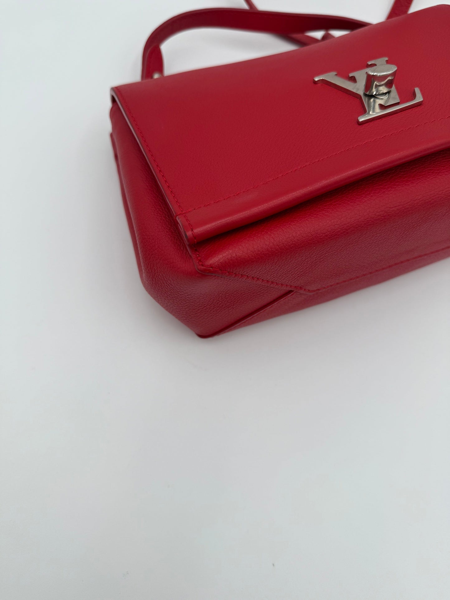 Crossbody Luxury Designer By Louis Vuitton In Red & Silver, Size:Small