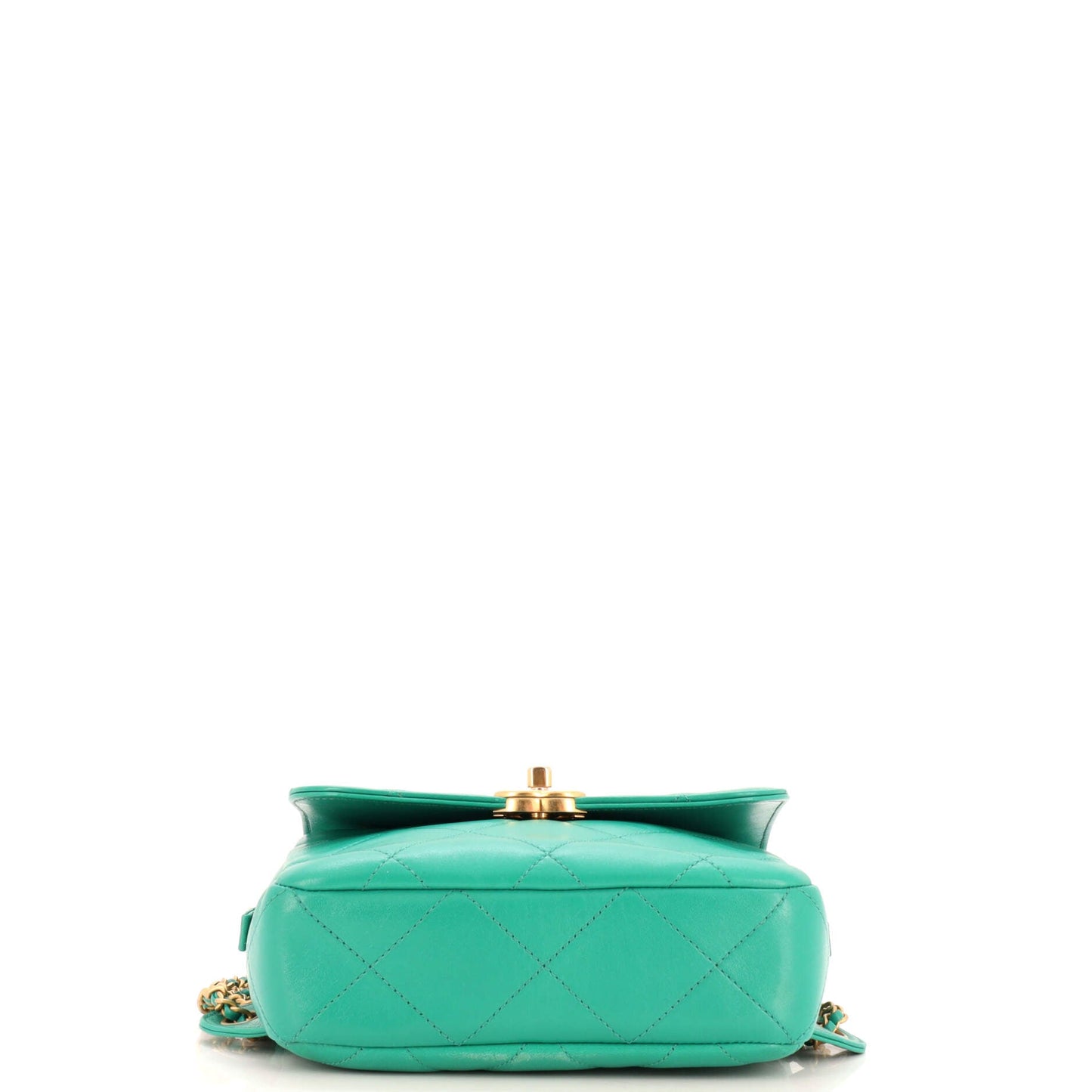 Chain Melody Flap Backpack Quilted Lambskin Small