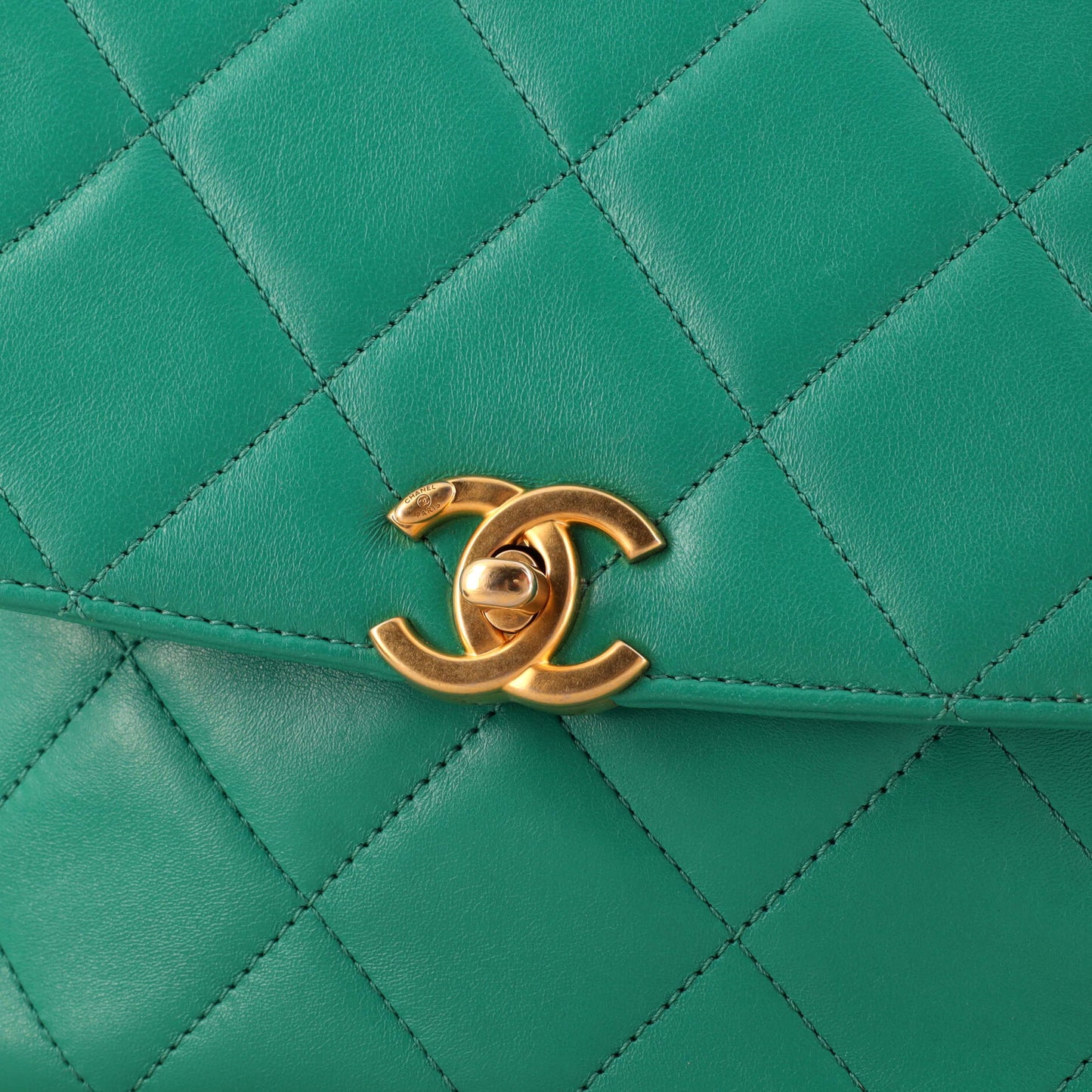 Chain Melody Flap Backpack Quilted Lambskin Small