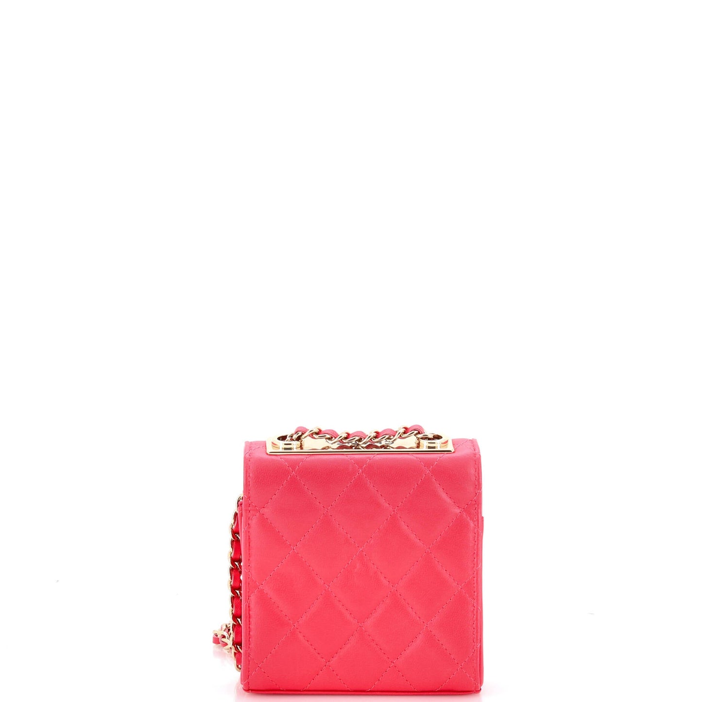 Trendy CC Clutch with Chain Quilted Lambskin Small