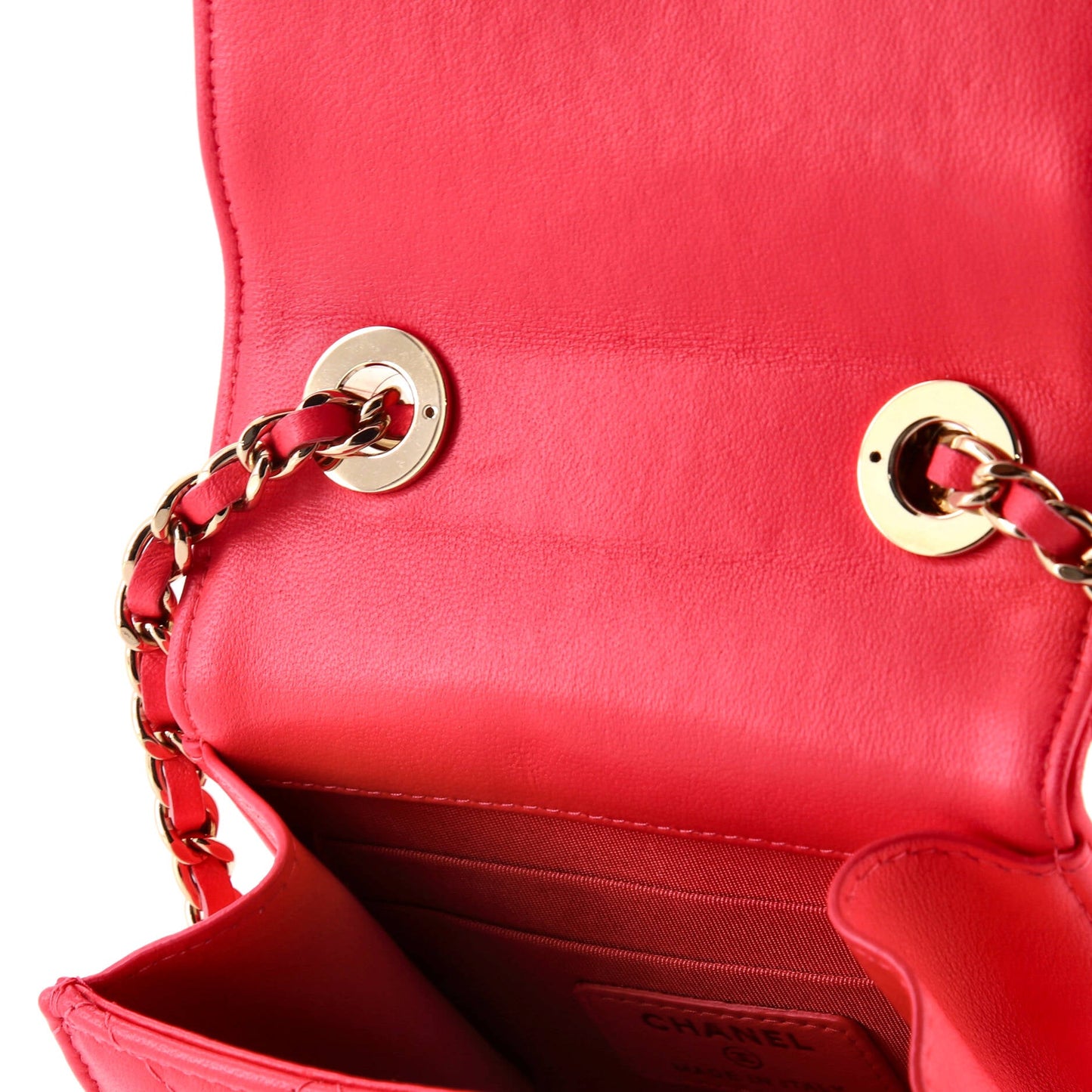Trendy CC Clutch with Chain Quilted Lambskin Small