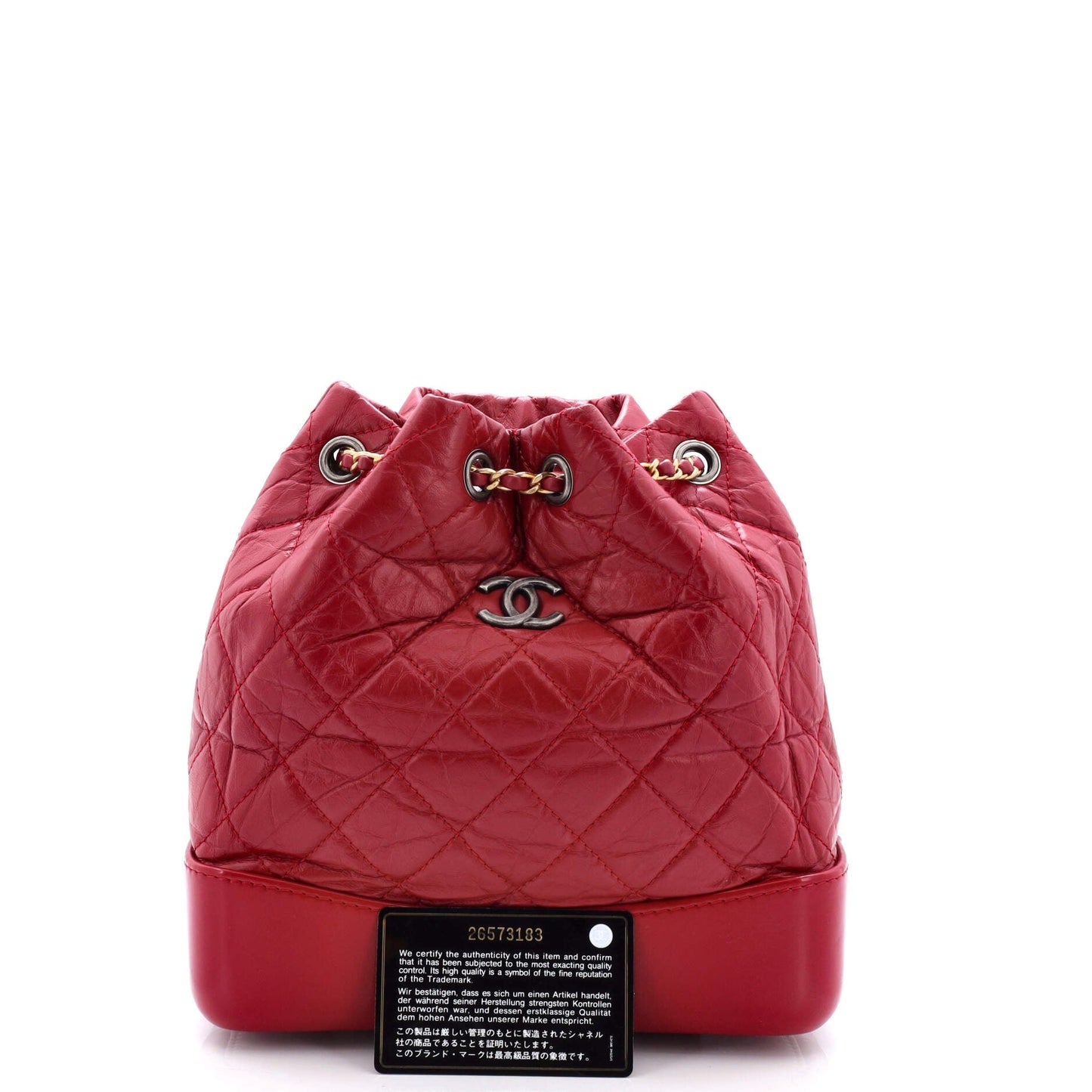 Gabrielle Backpack Quilted Calfskin Small