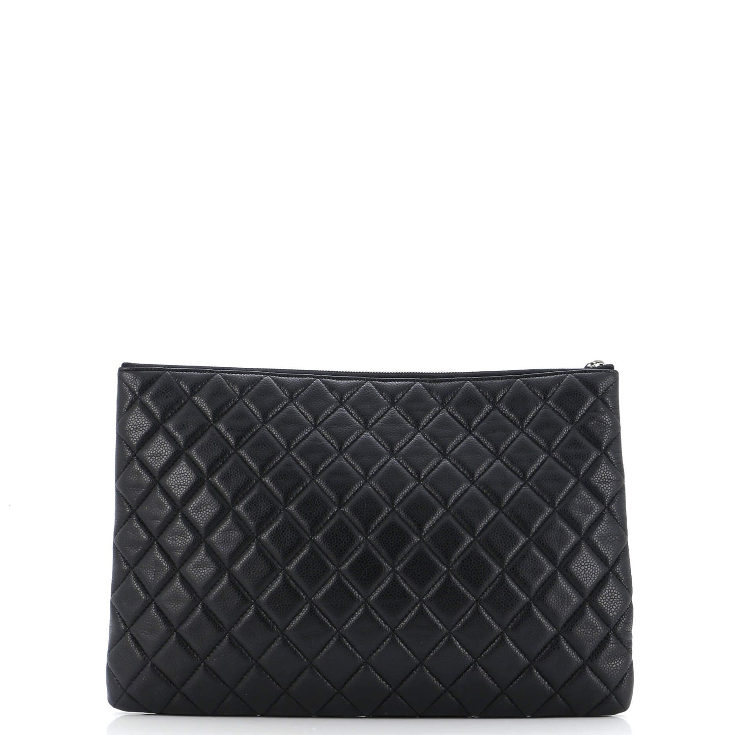 O Case Clutch Quilted Caviar Large