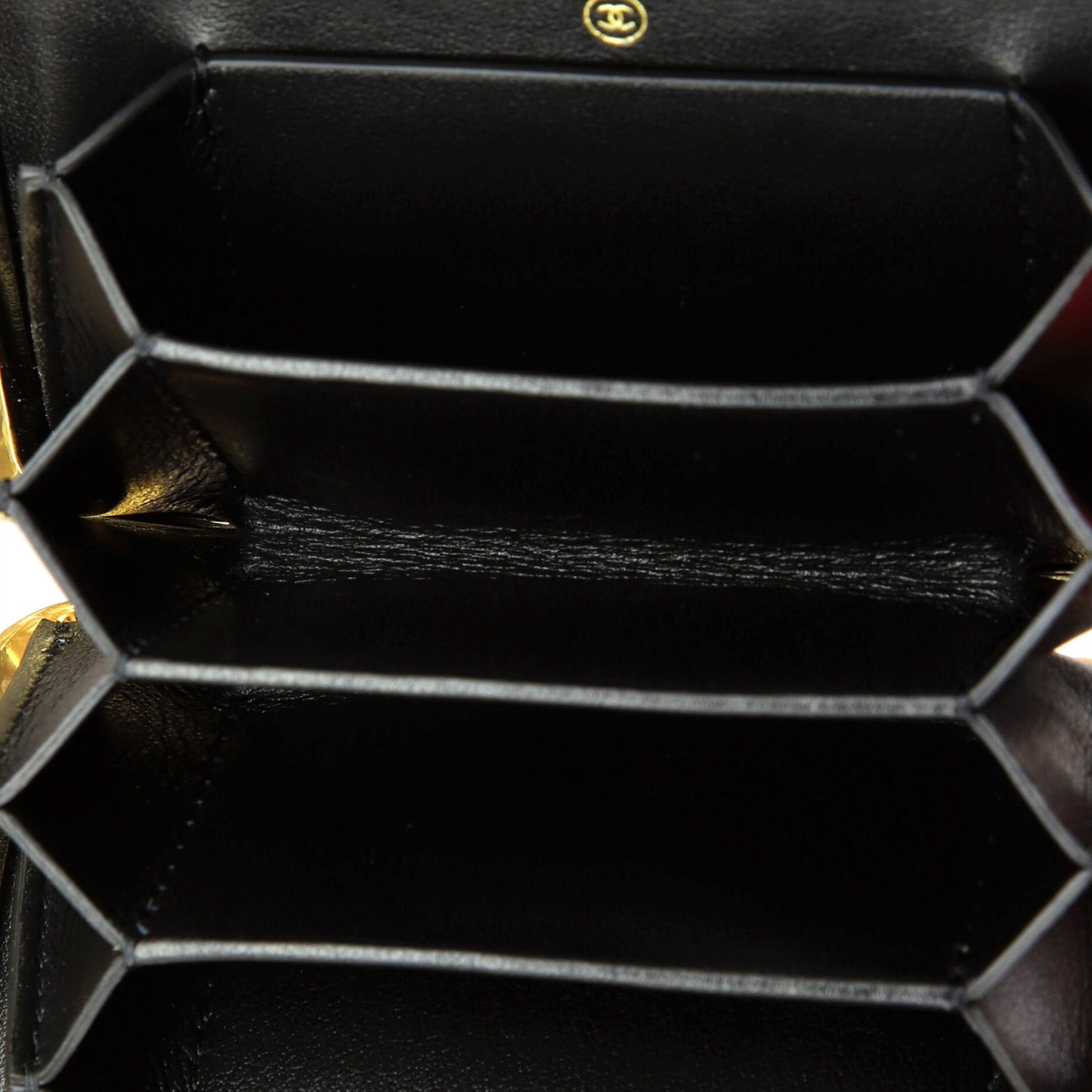 Framed Box Clutch with Chain Quilted Patent Mini