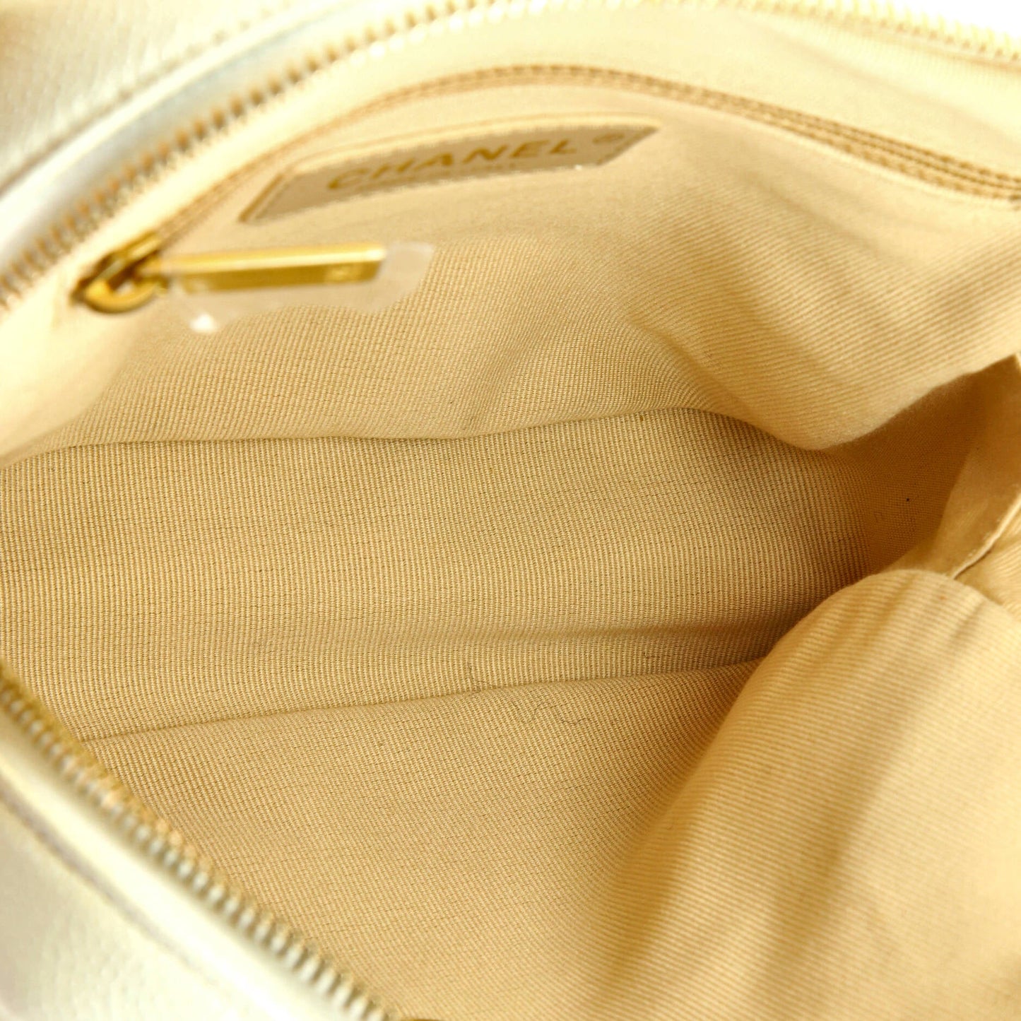 Chain Melody Flap Backpack Quilted Caviar Small