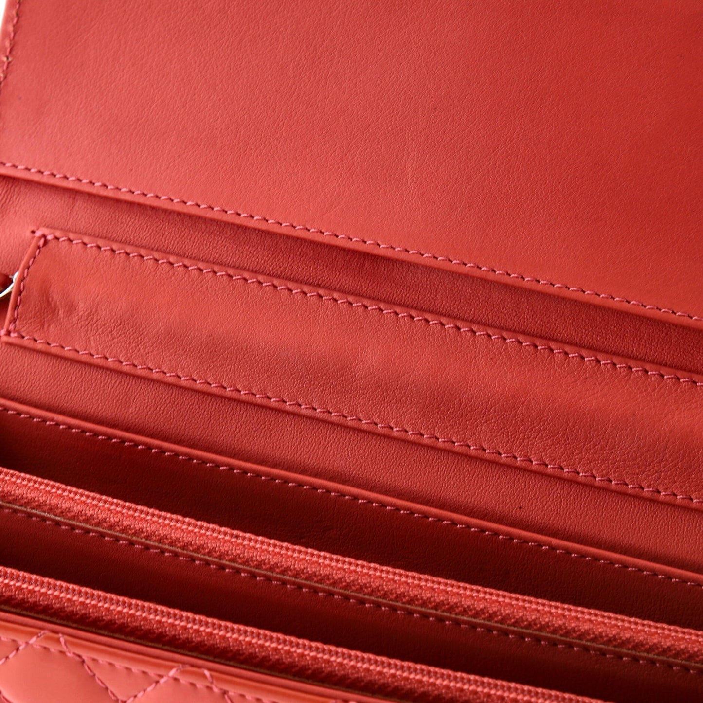 Brilliant Wallet on Chain Clutch Quilted Patent East West