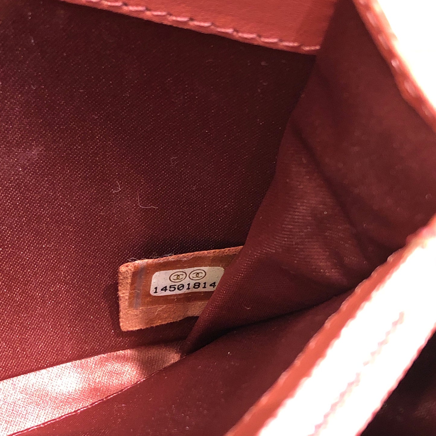 Brilliant Wallet on Chain Clutch Quilted Patent East West