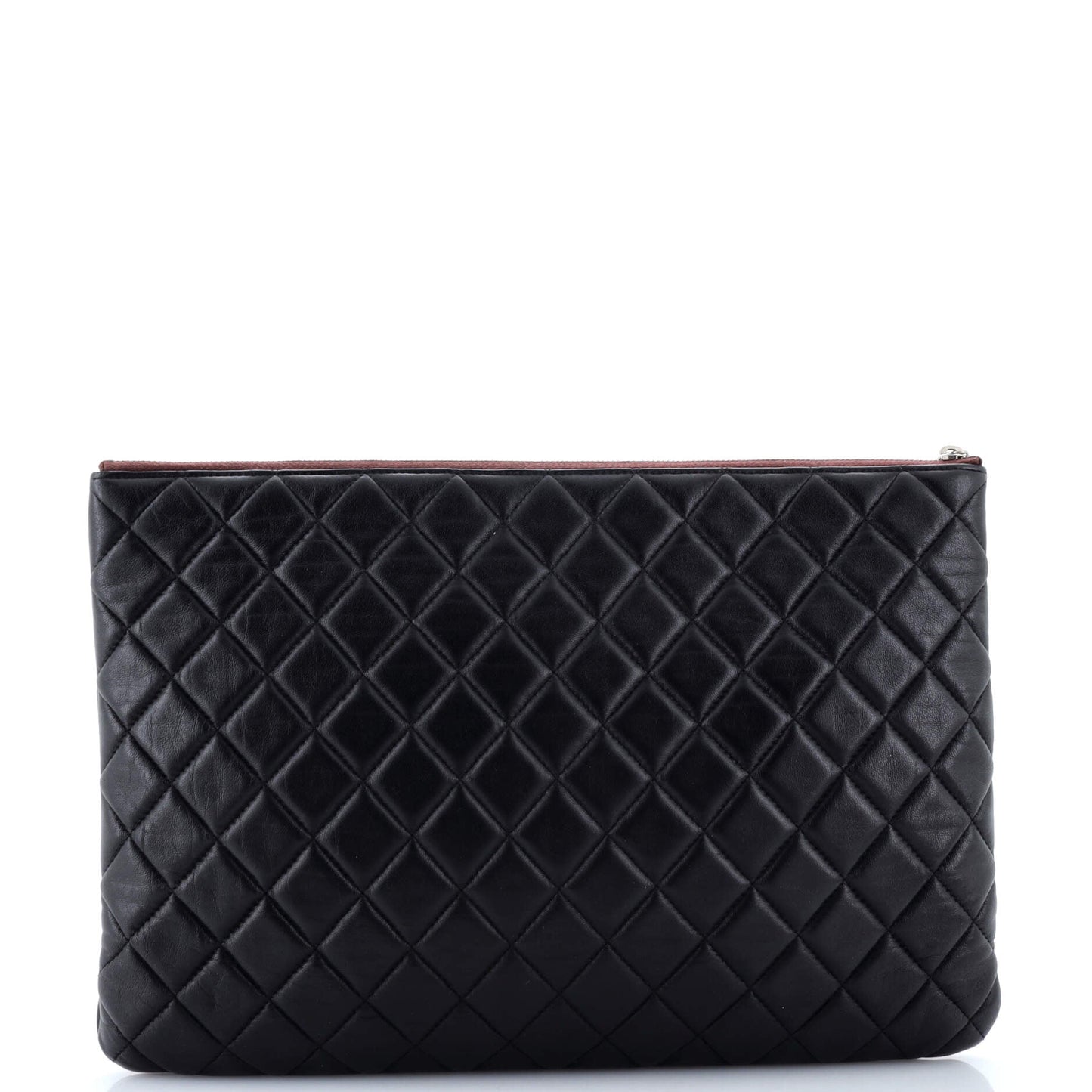O Case Clutch Quilted Lambskin Large