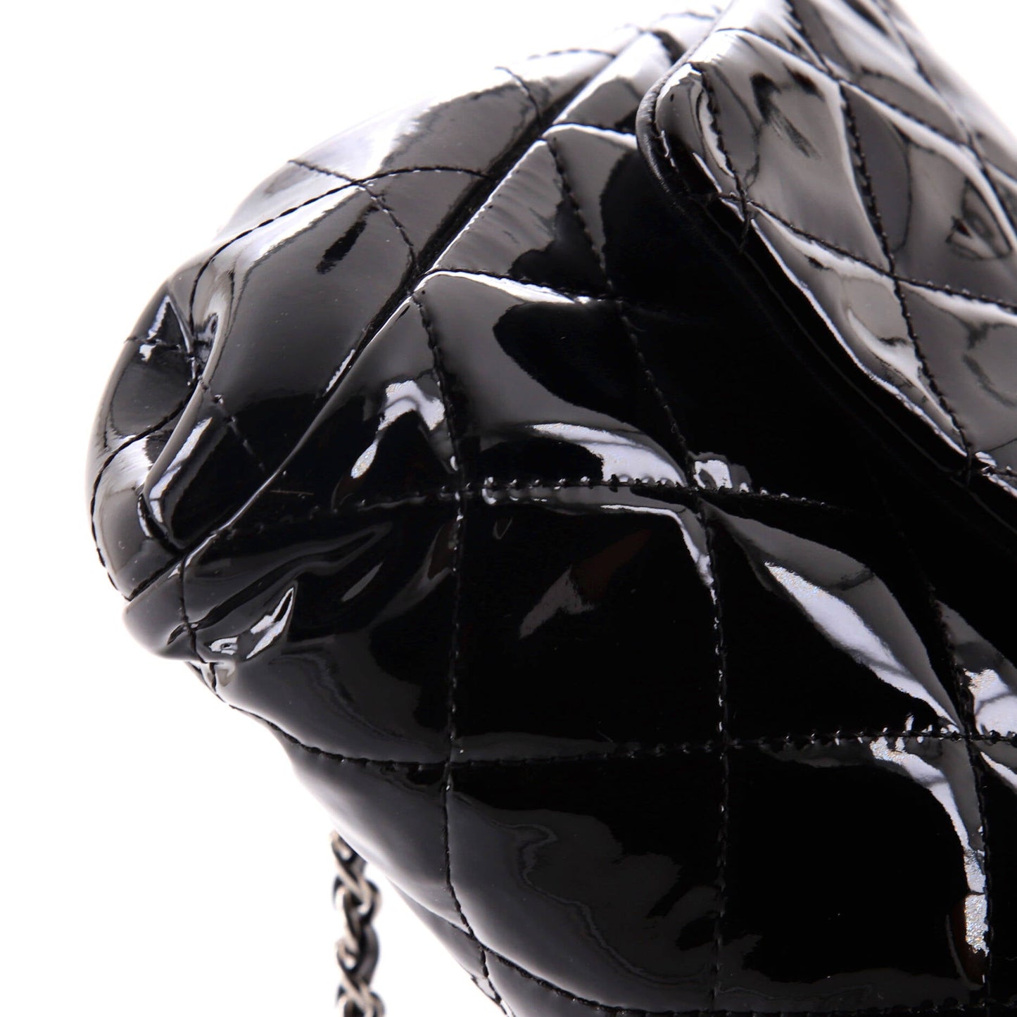 Clutch with Chain Quilted Patent