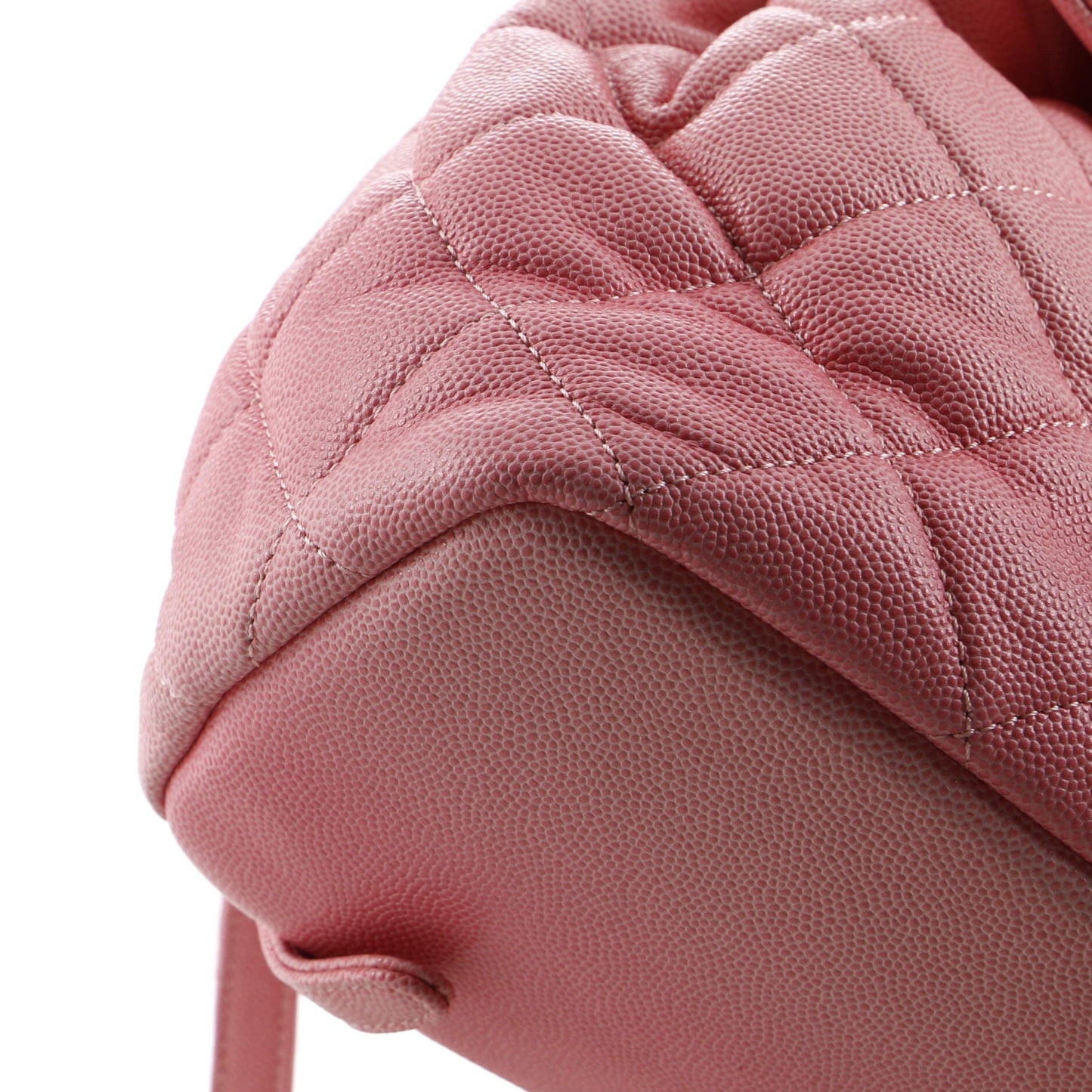 CC Flap Drawstring Backpack Quilted Ombre Caviar Mini