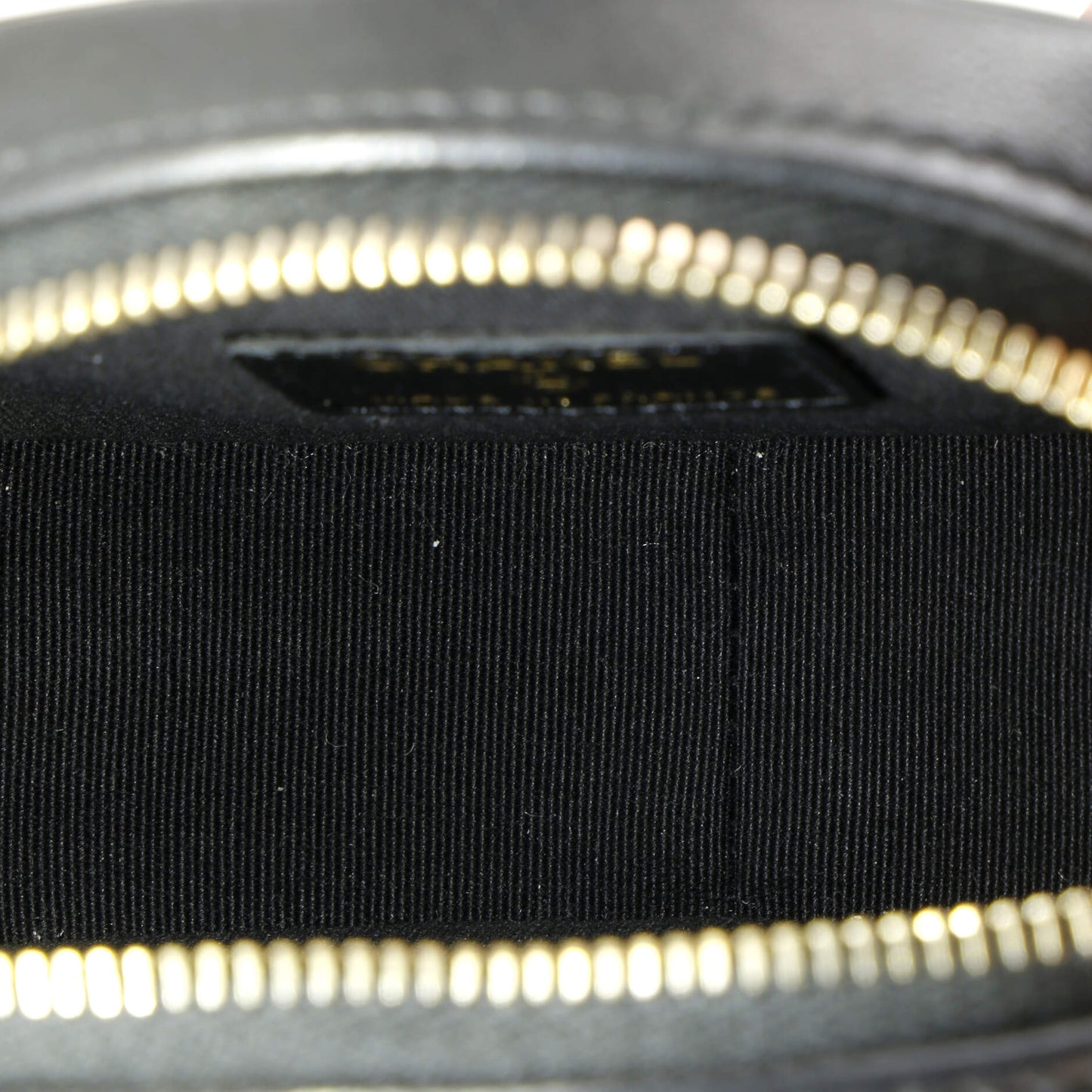 Logo Plate Oval Clutch With Chain Metal and Lambskin
