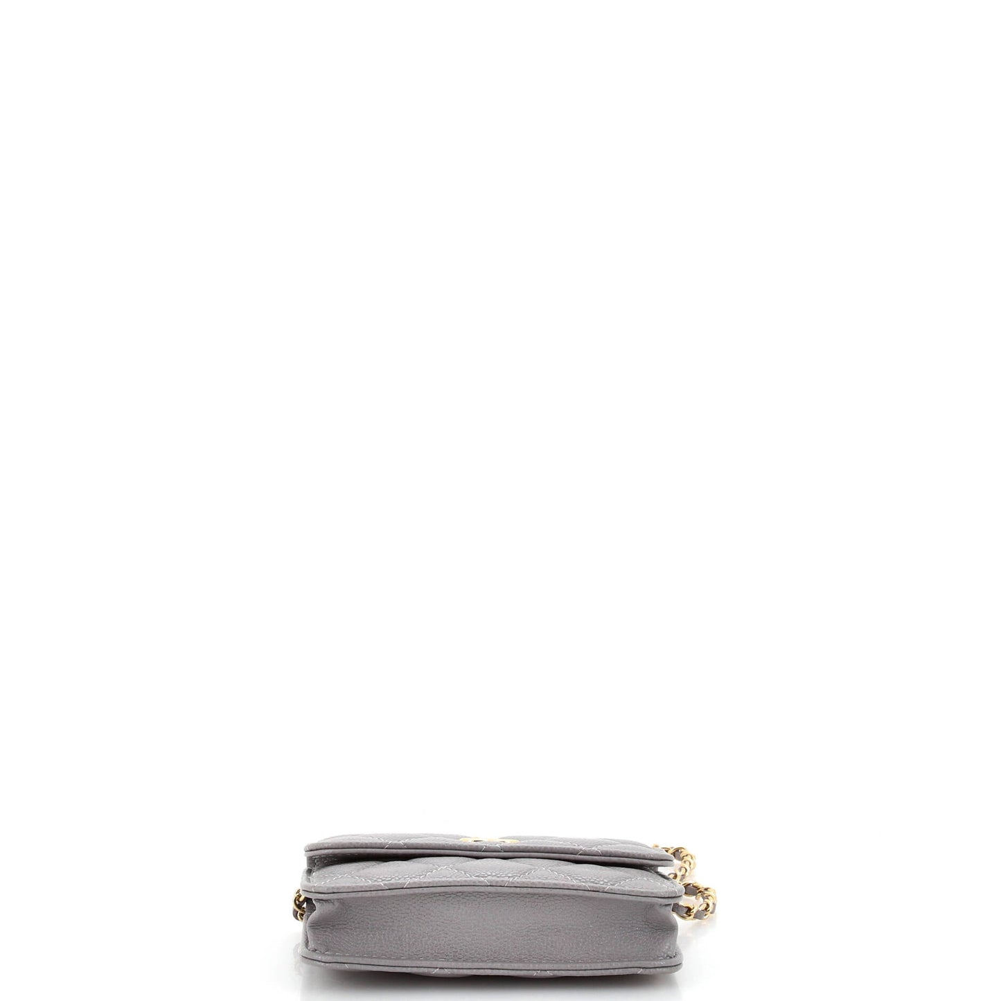 Miss Coco Strap Flap Clutch with Chain Quilted Caviar Mini