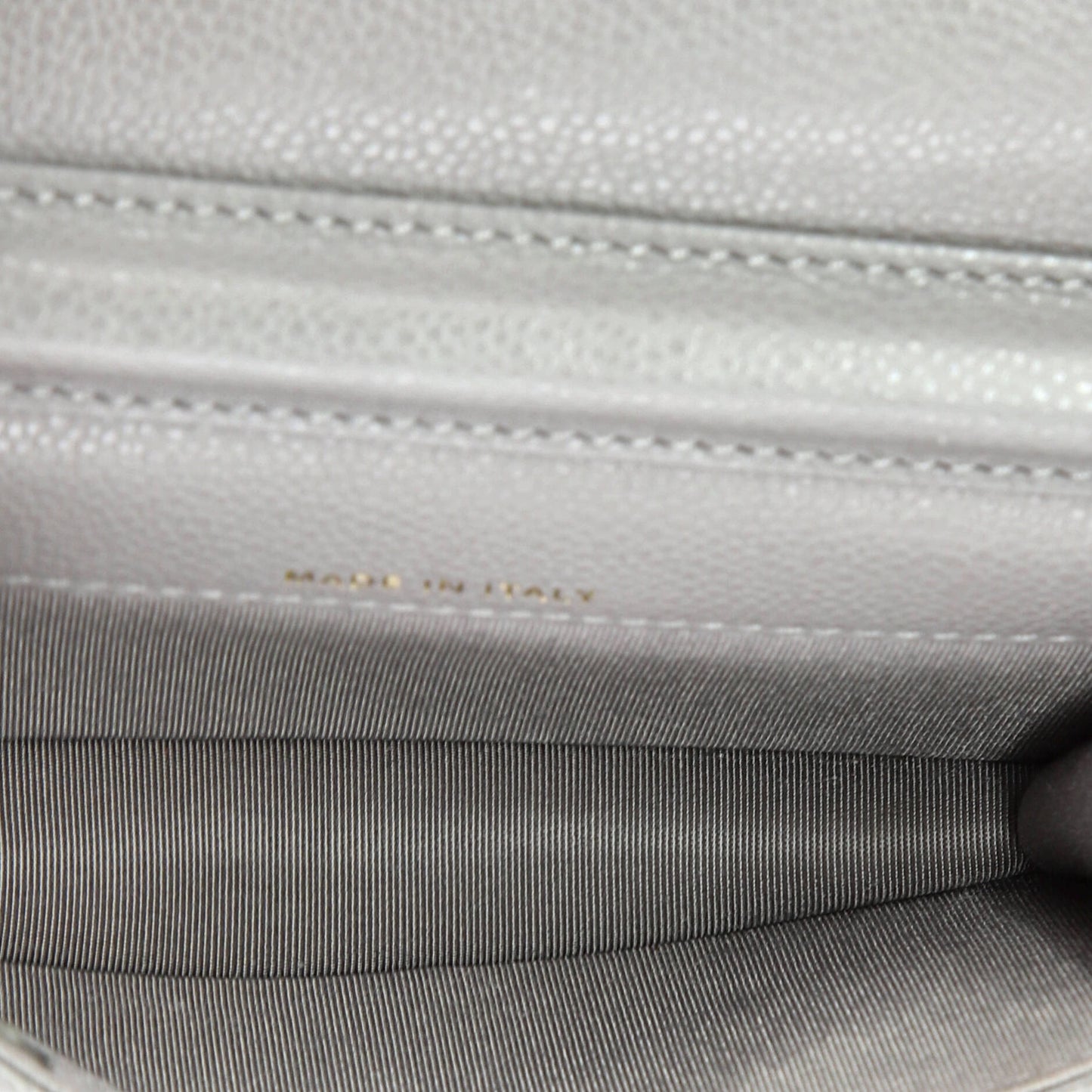 Miss Coco Strap Flap Clutch with Chain Quilted Caviar Mini