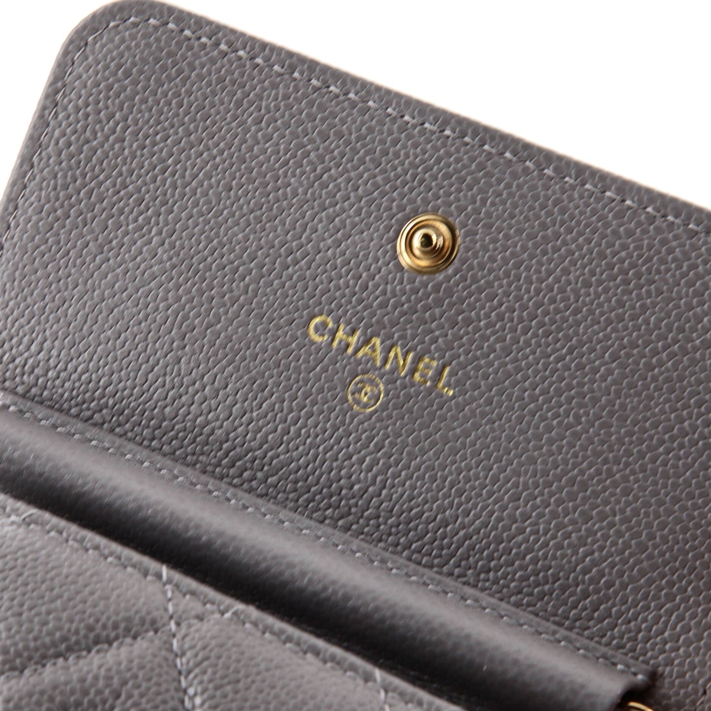 Miss Coco Strap Flap Clutch with Chain Quilted Caviar Mini