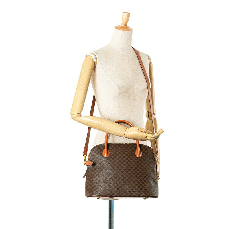 Celine Macadam PVC Leather 2way Handbag