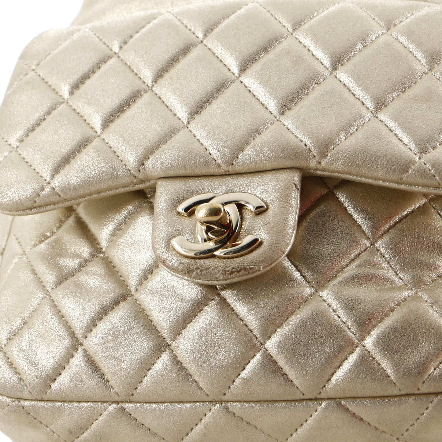 Backpack In Seoul Metallic Lambskin Small