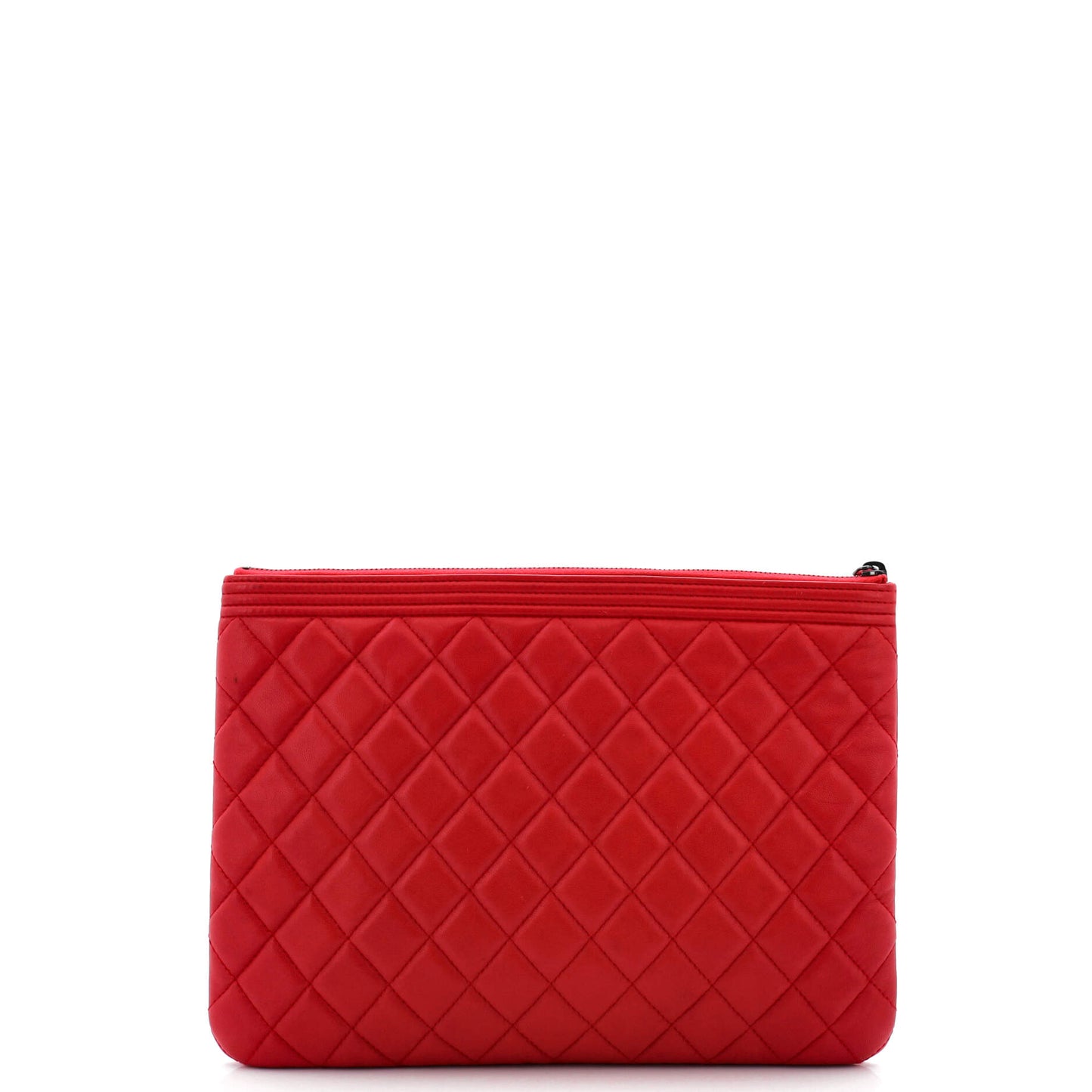 Boy O Case Clutch Quilted Lambskin Medium