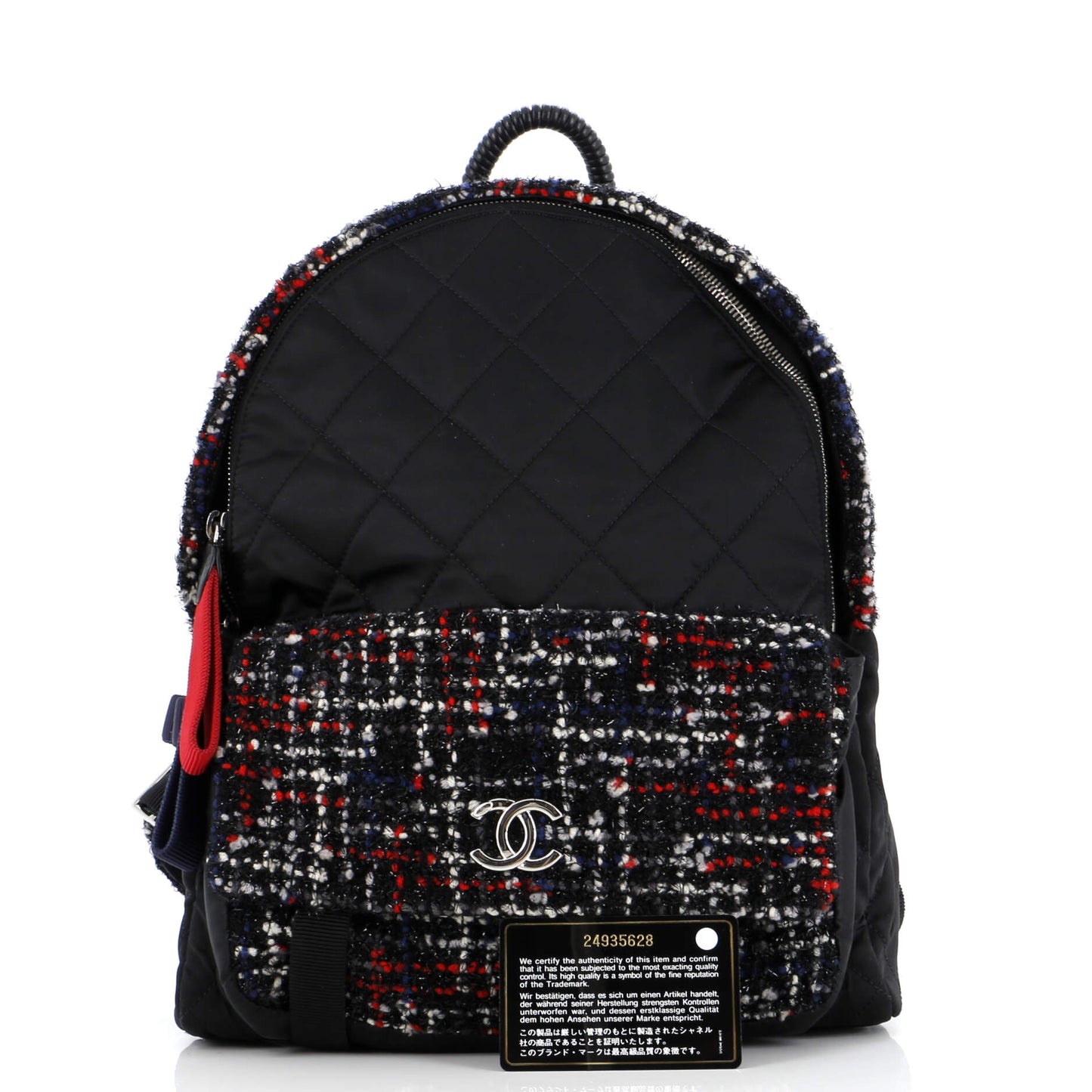 Astronaut Essentials Backpack Quilted Nylon with Tweed Medium