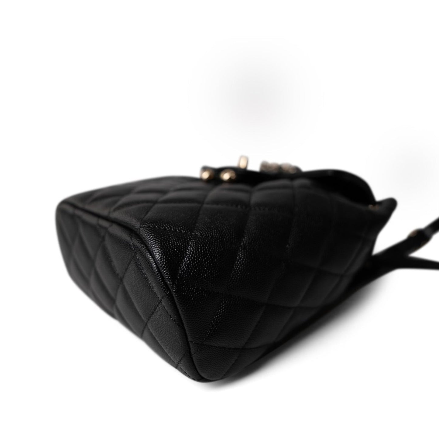 24S Black Caviar Quilted Urban Spirit Backpack LGHW