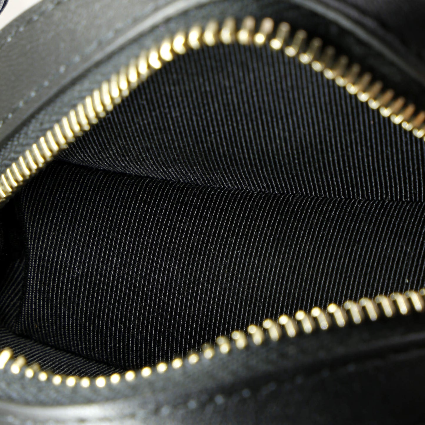 Frame Chain Around Round Clutch with Chain Quilted Lambskin Mini