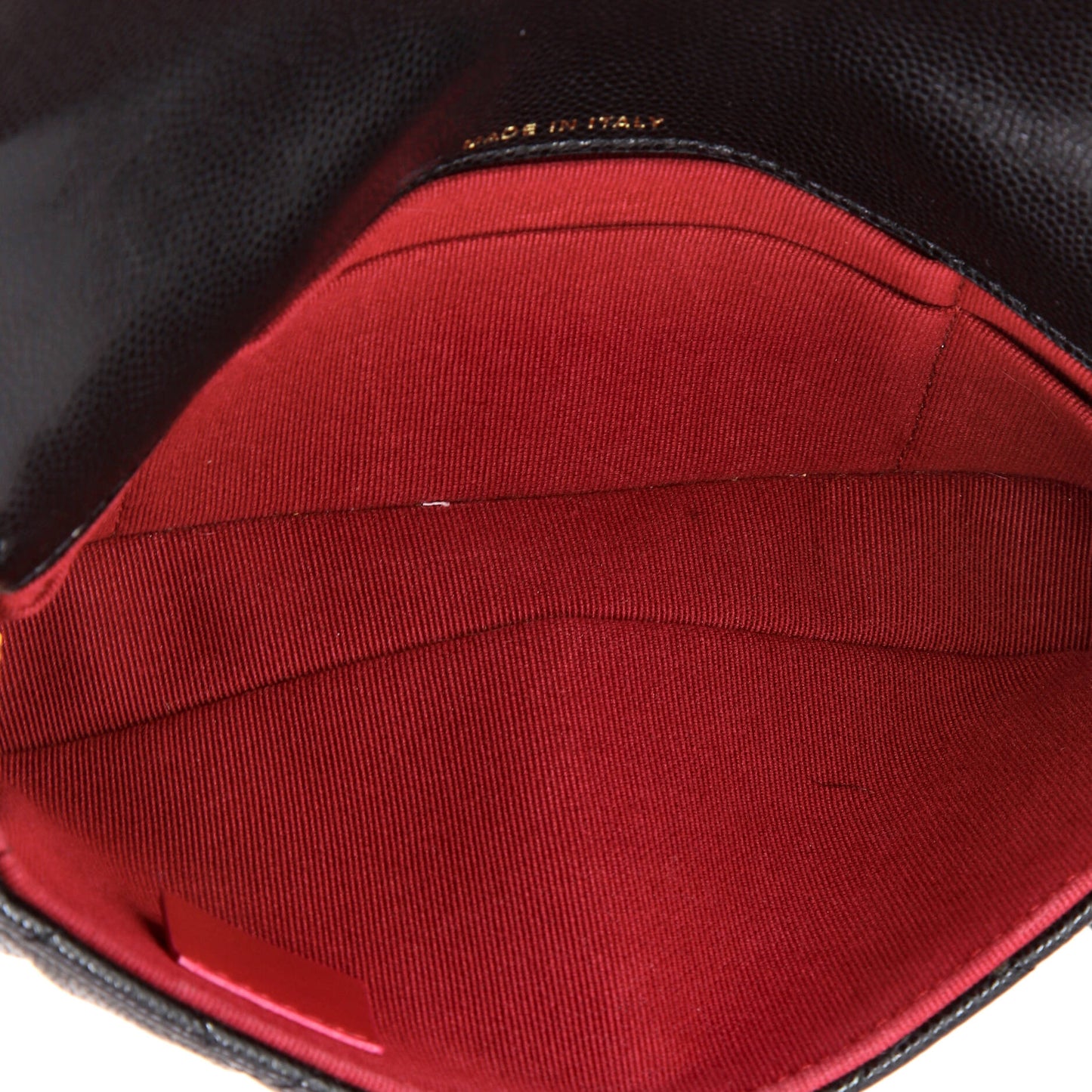 Twist Your Buttons Flap Clutch with Chain Quilted Caviar