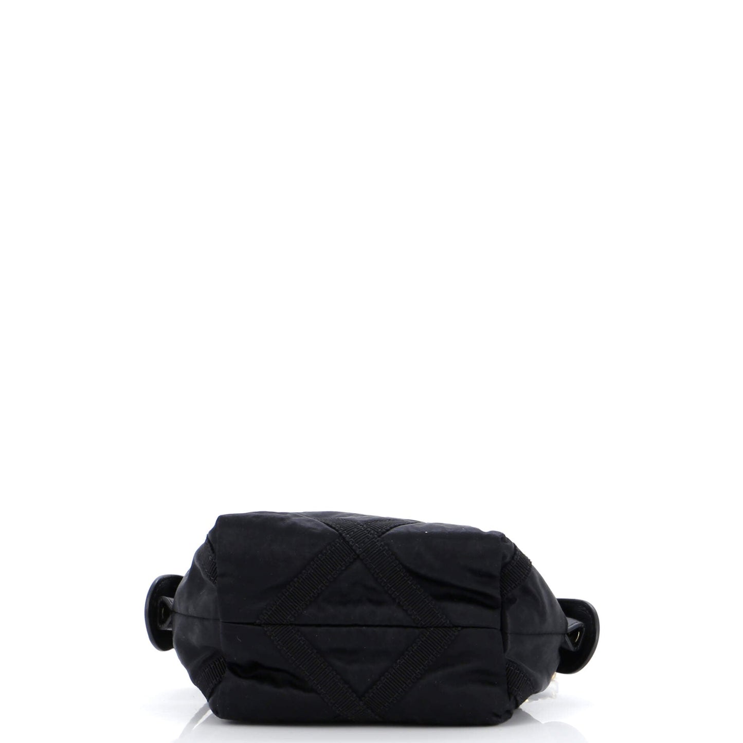 Top Handle Clutch with Chain Nylon with Grosgrain Mini