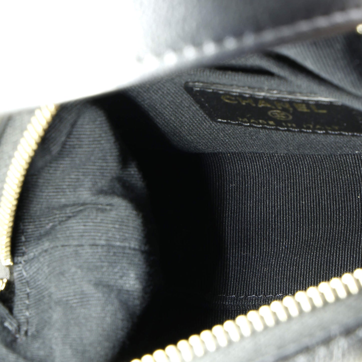 Top Handle Clutch with Chain Nylon with Grosgrain Mini