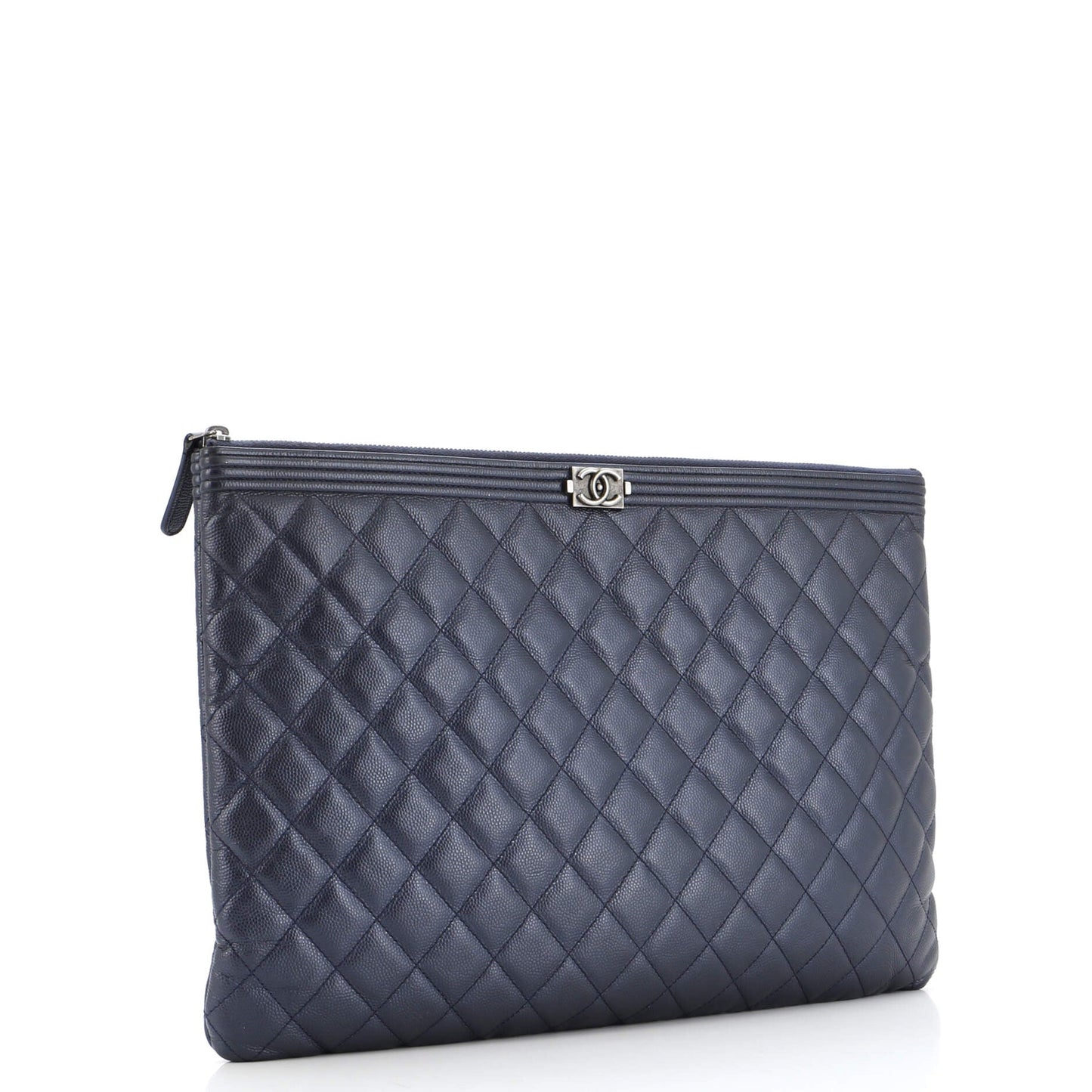 Boy O Case Clutch Quilted Caviar Large