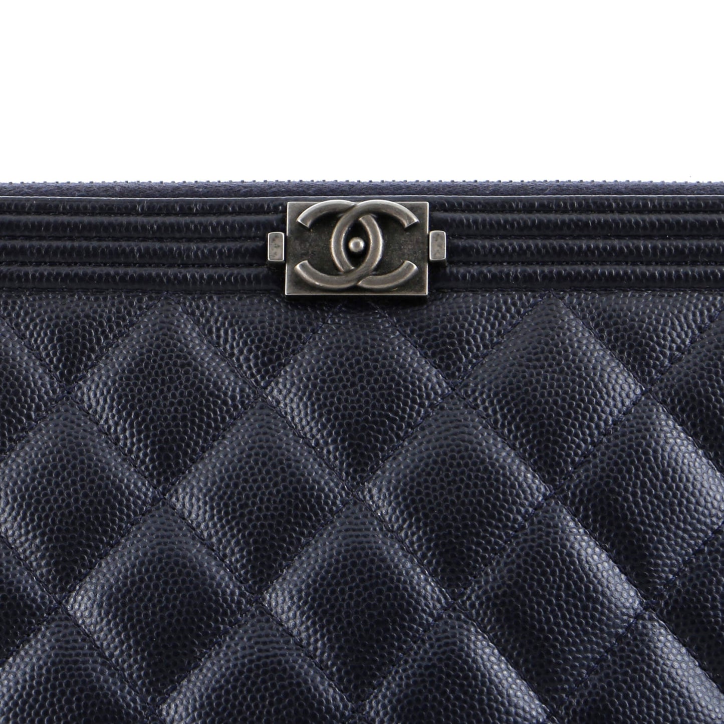 Boy O Case Clutch Quilted Caviar Large