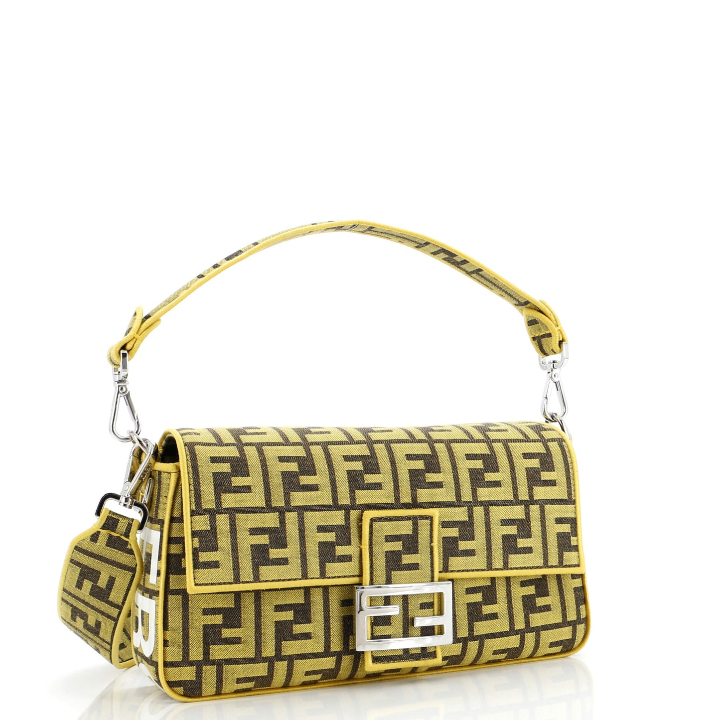 x Fendi Fragment Baguette NM Bag Zucca Canvas Medium