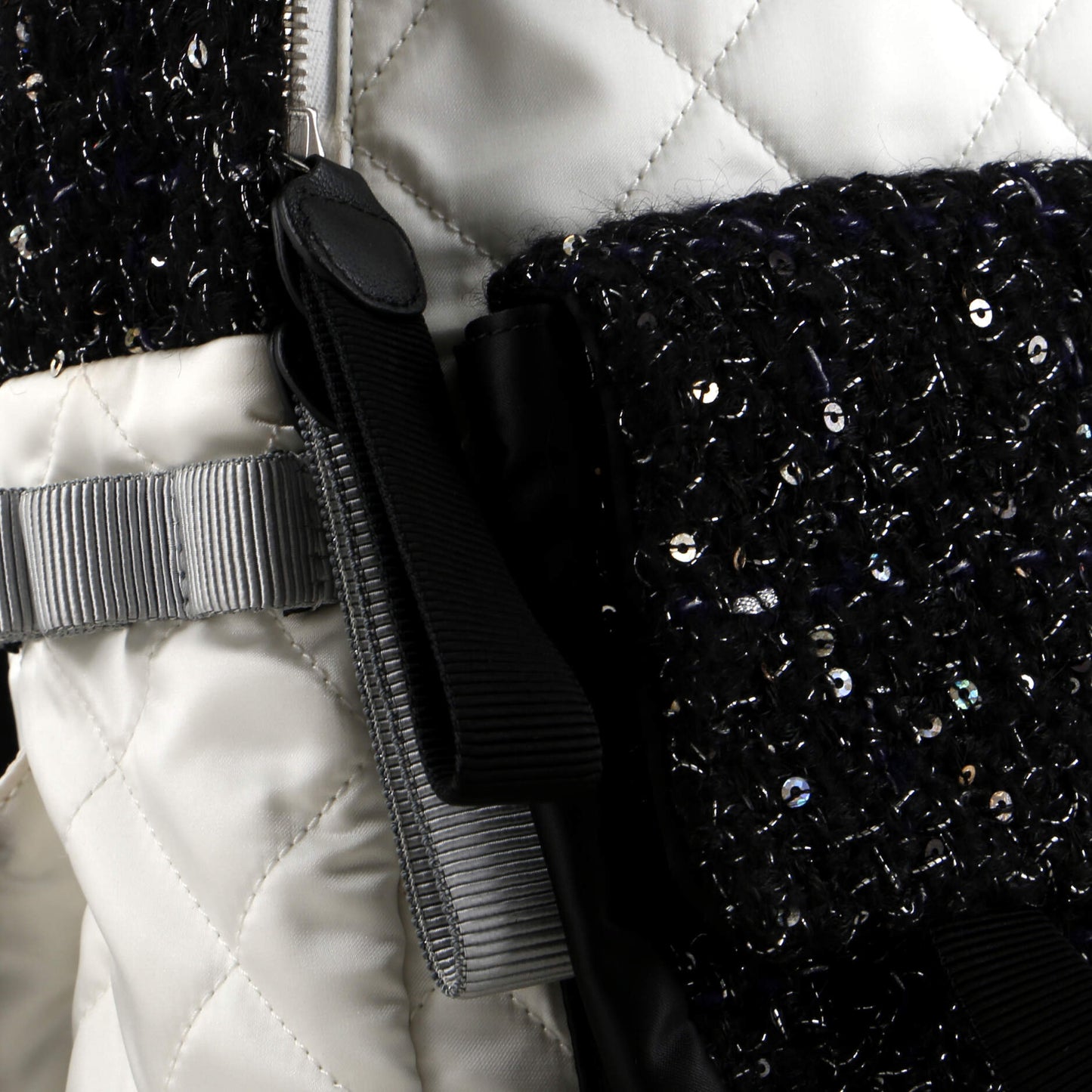Astronaut Essentials Backpack Quilted Nylon with Tweed Medium