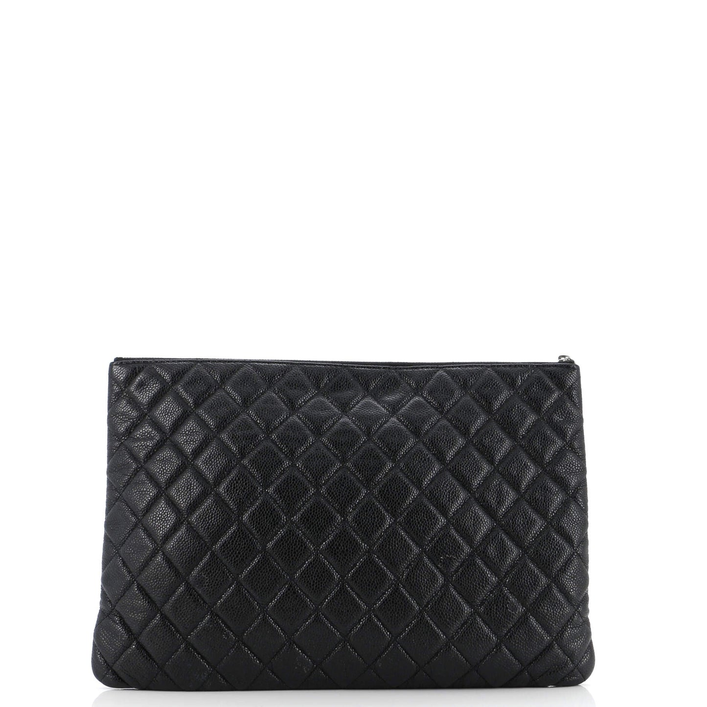 O Case Clutch Quilted Caviar Large