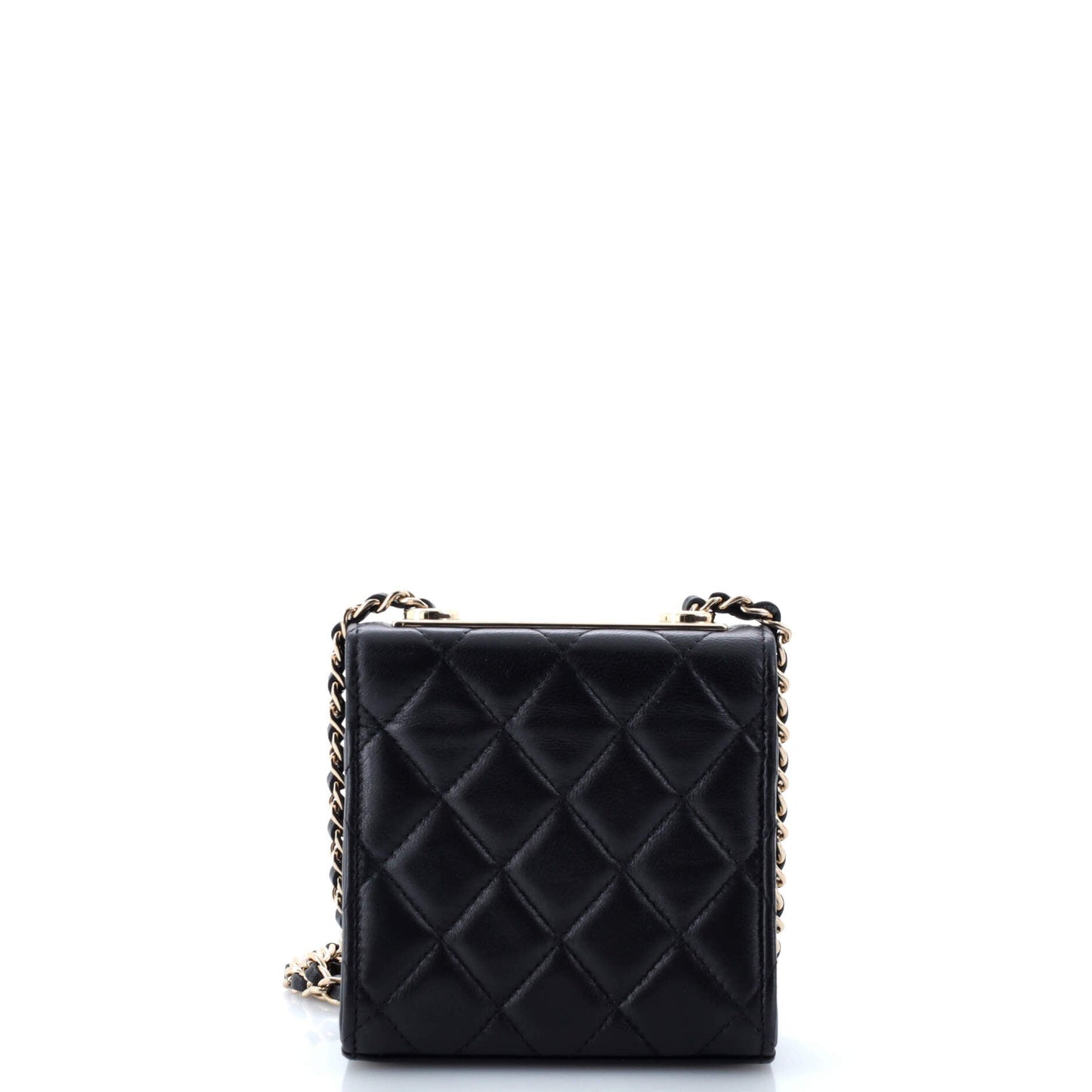 Trendy CC Clutch with Chain Quilted Lambskin Small