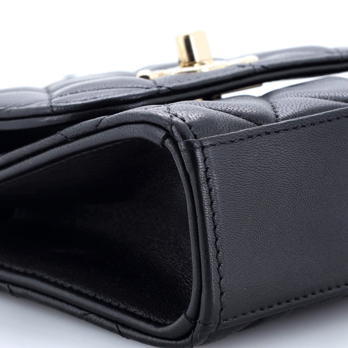 Trendy CC Clutch with Chain Quilted Lambskin Small