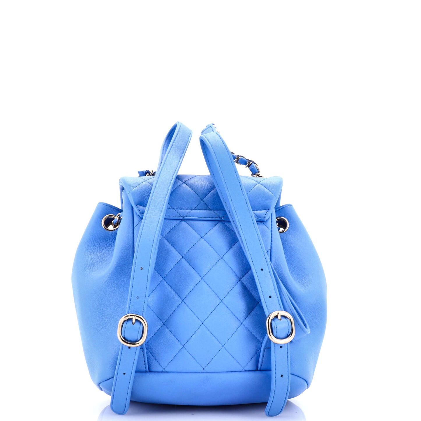 Duma Drawstring Backpack Quilted Leather Small