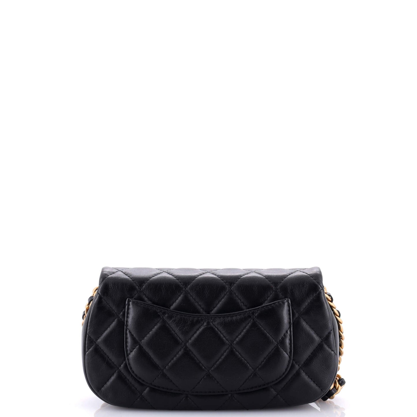 Coco Mail Clutch with Chain Quilted Calfskin