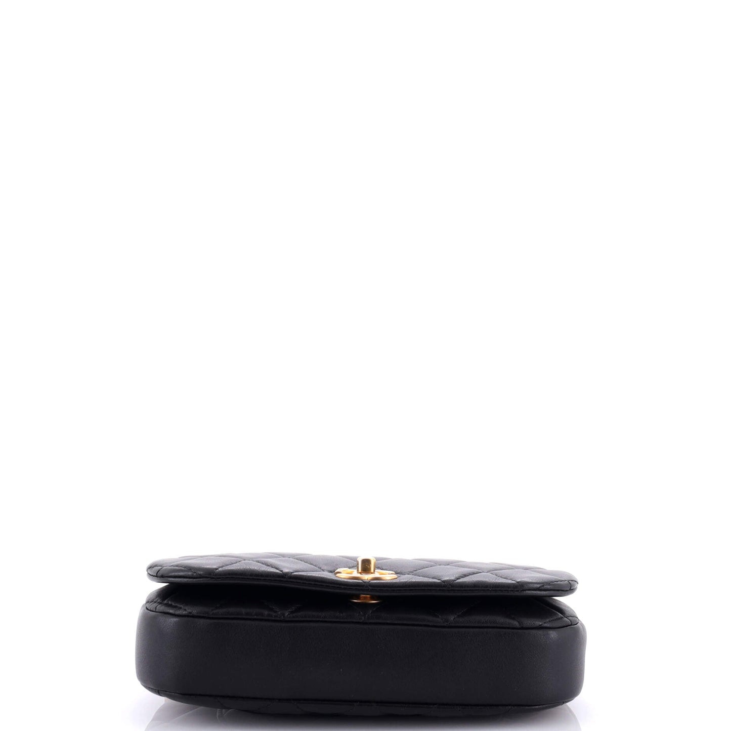 Coco Mail Clutch with Chain Quilted Calfskin