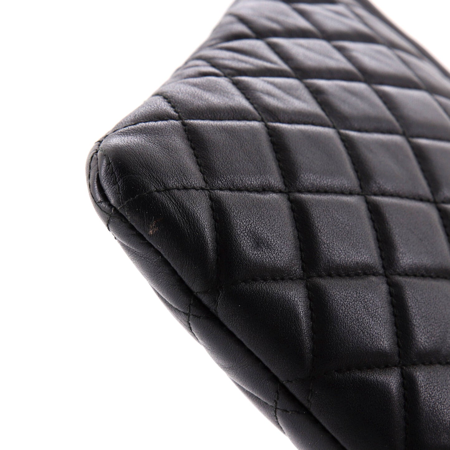 Boy O Case Clutch Quilted Lambskin Medium